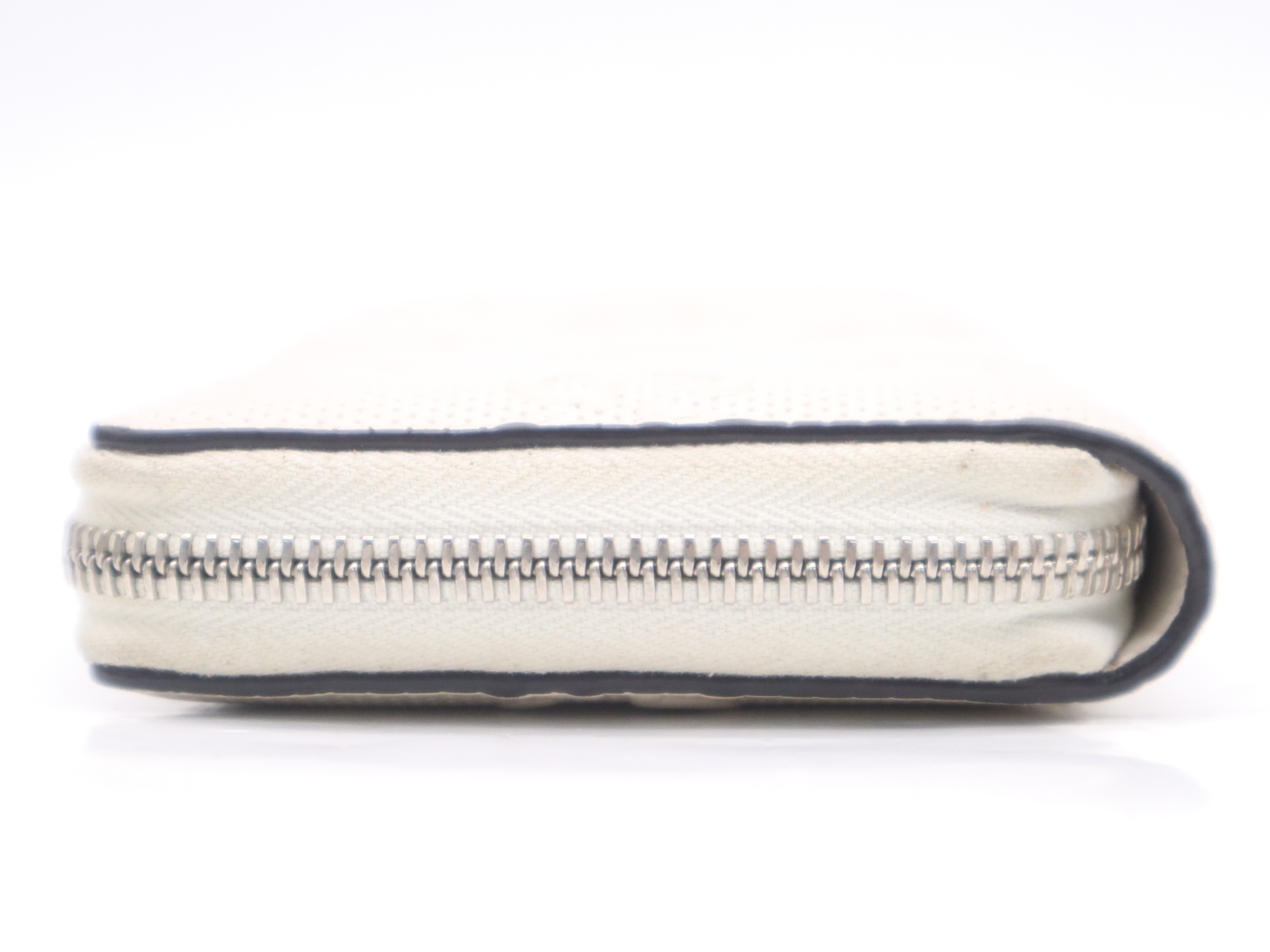 625558 Leather GG Embossed Zip Around Wallet, White, with Dust Bag and Box. — view 3