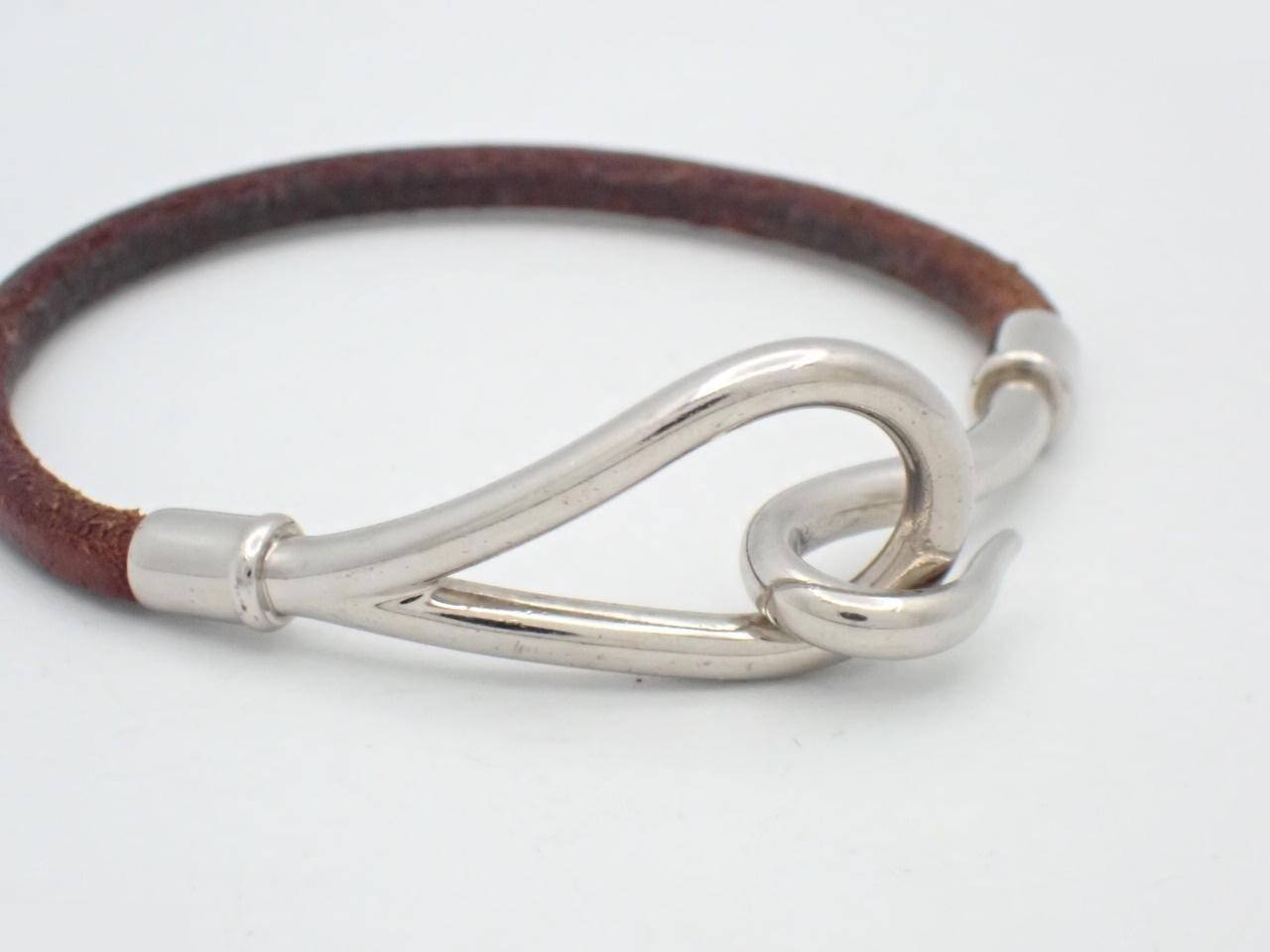 Leather bracelet, jumbo bracelet, wrist circumference approximately 16 cm — view 3