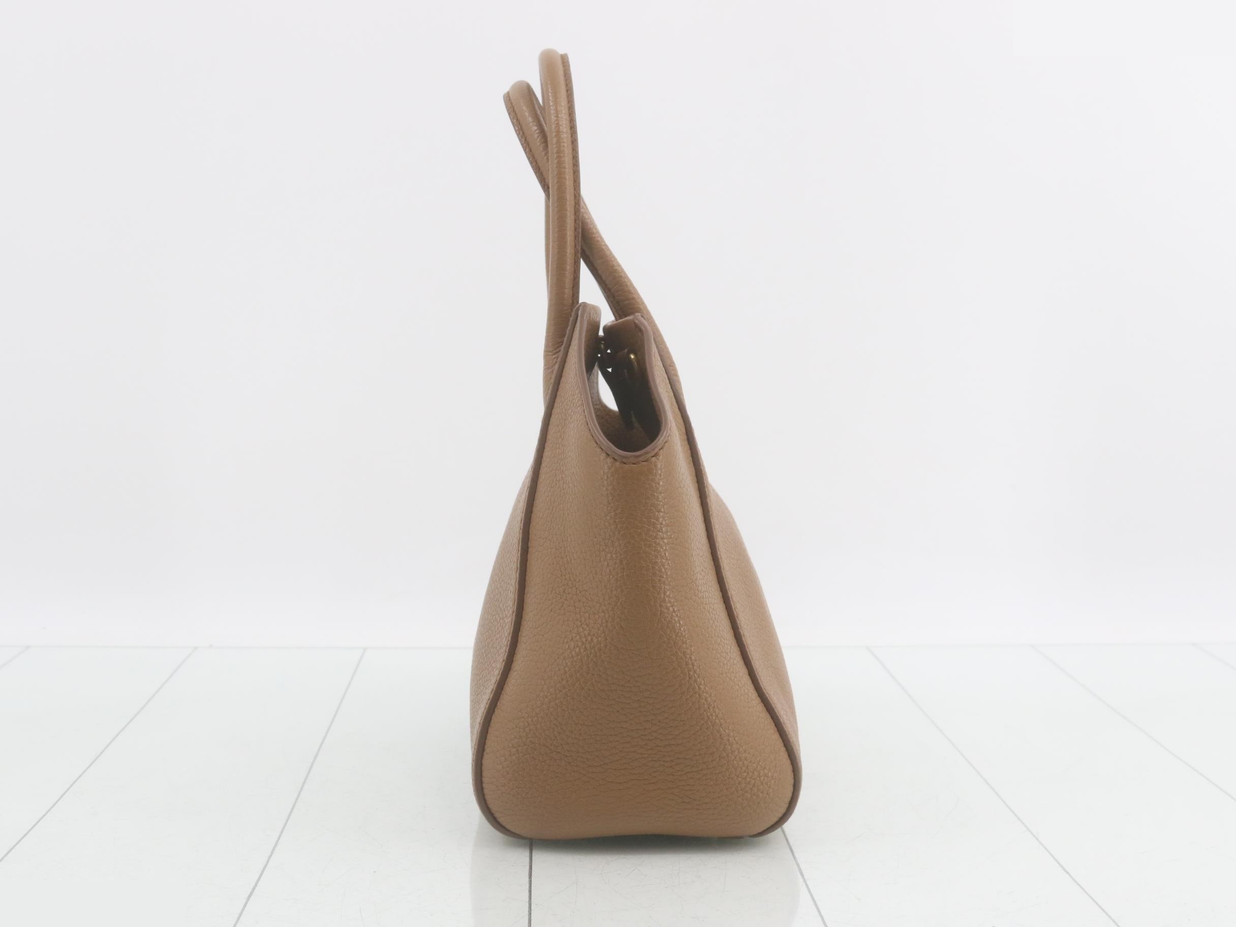 Tote bag, handbag, 2-way, crossbody, brown — view 4
