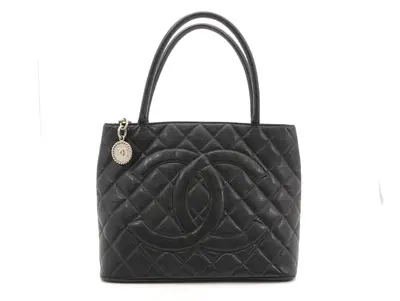 Reissue Tote Bag with Coco Mark and Caviar Leather