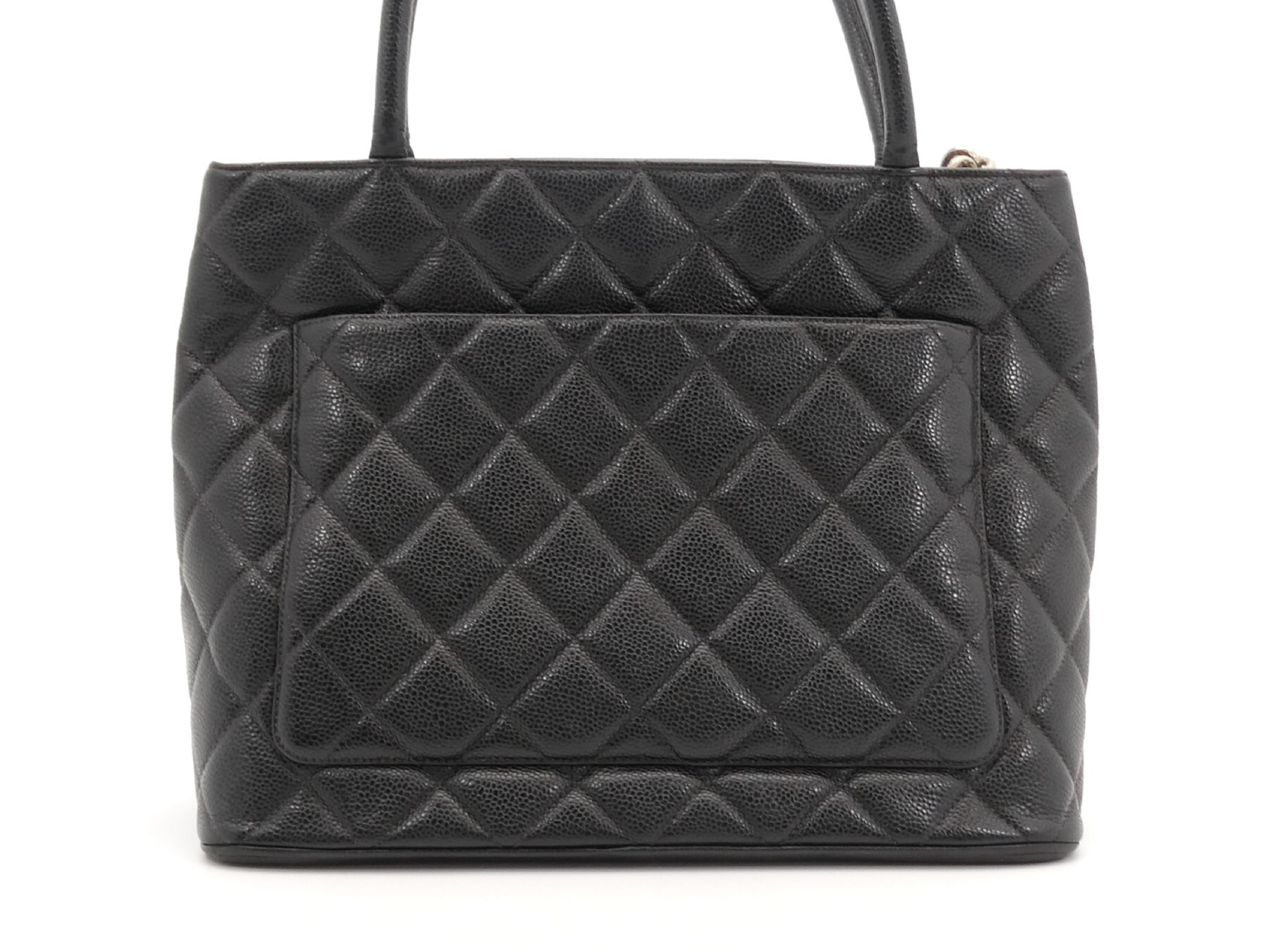 Reissue Tote Bag with Coco Mark and Caviar Leather — view 2