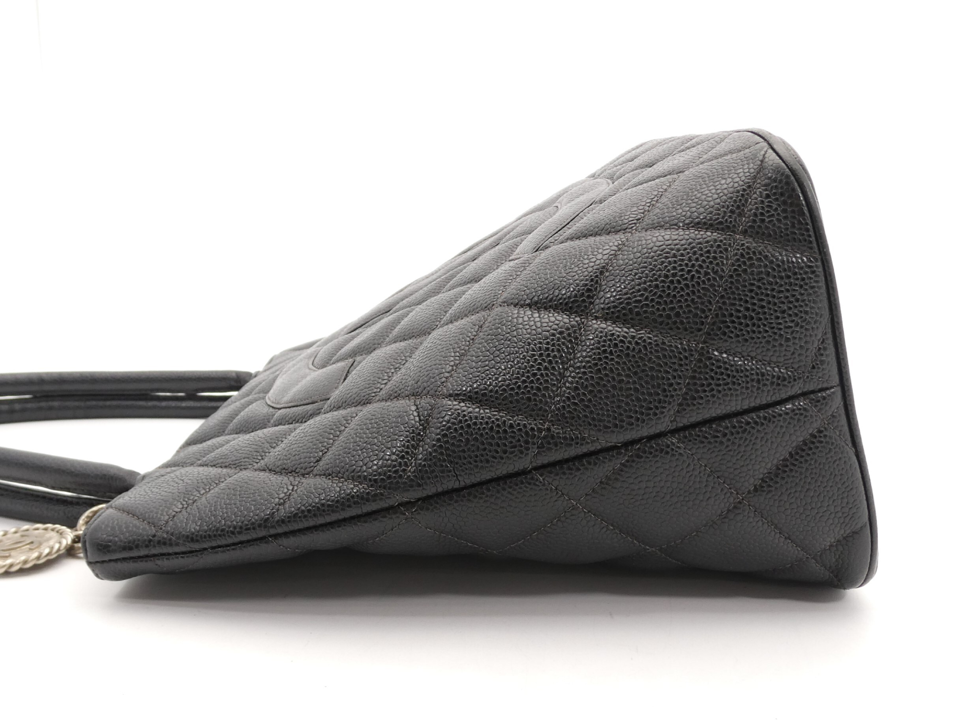 Reissue Tote Bag with Coco Mark and Caviar Leather — view 3