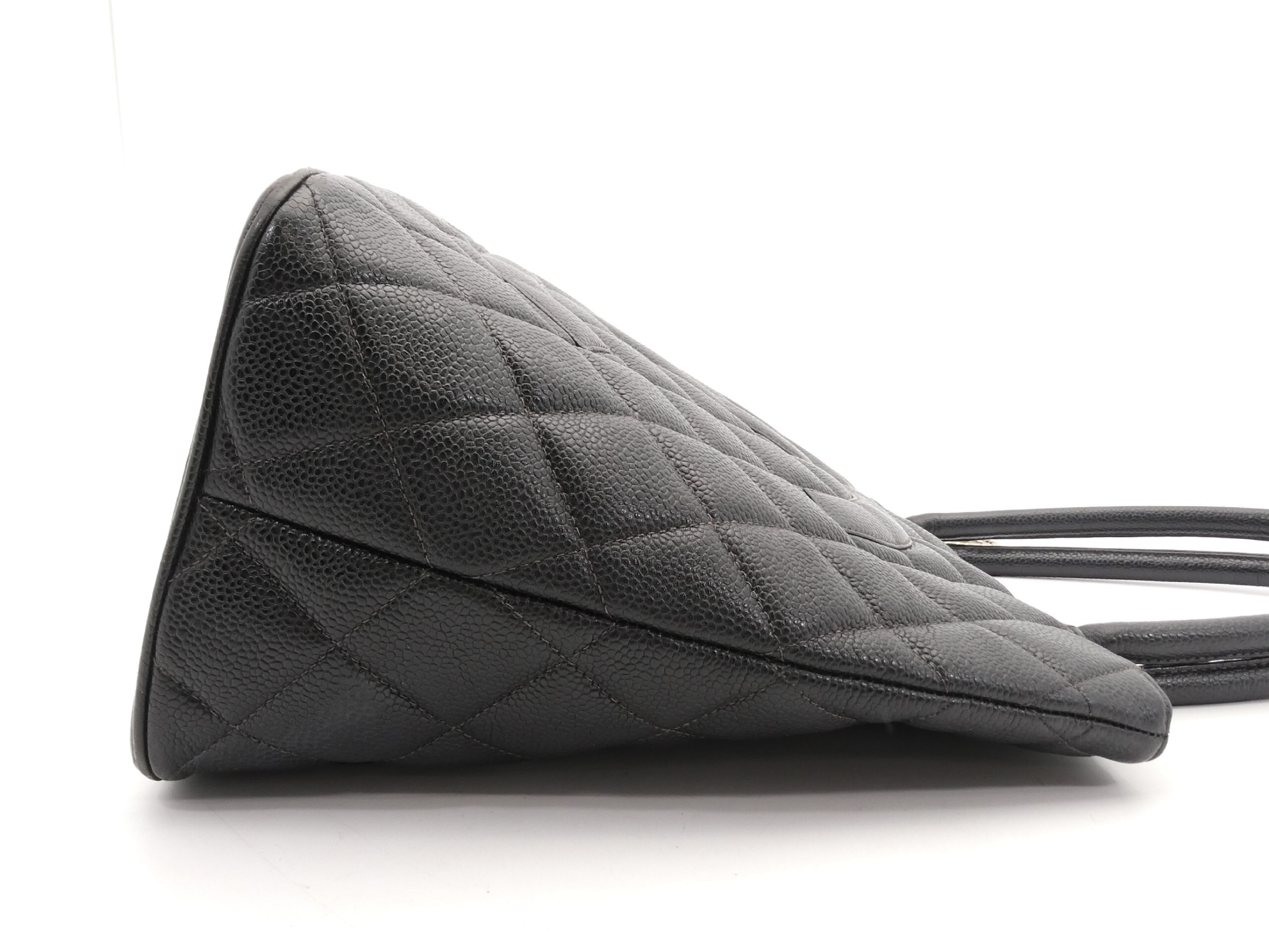 Reissue Tote Bag with Coco Mark and Caviar Leather — view 4