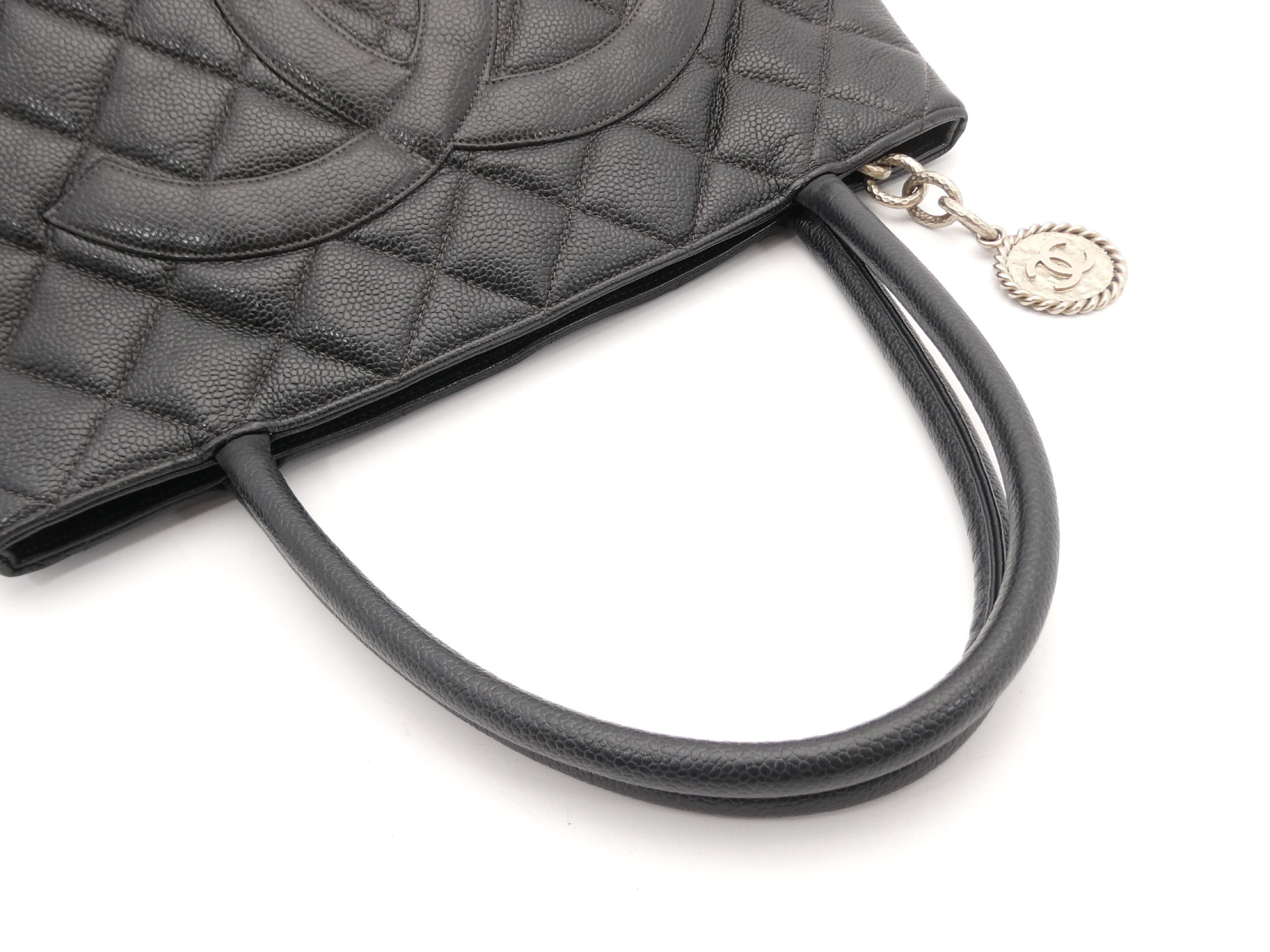 Reissue Tote Bag with Coco Mark and Caviar Leather — view 6