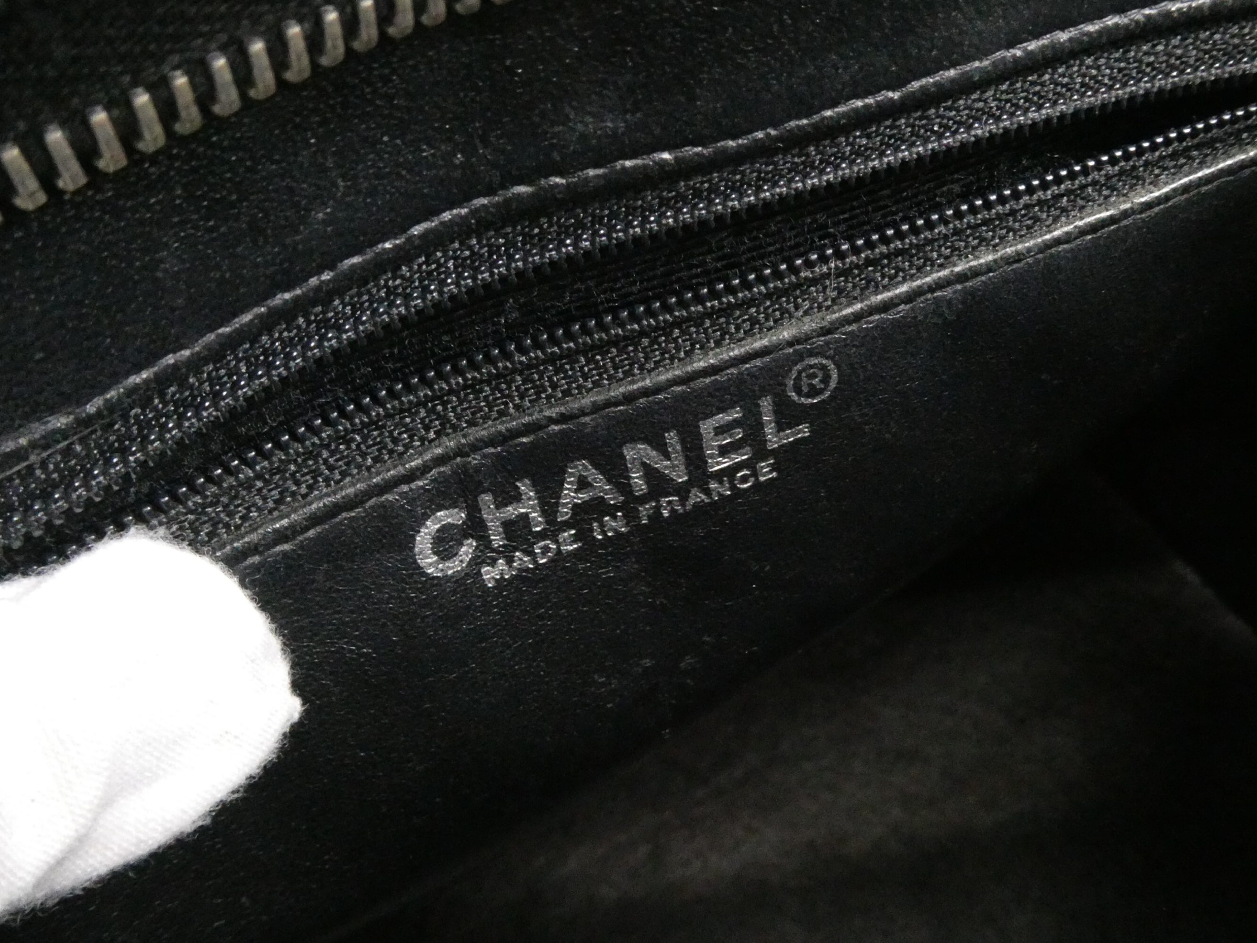 Reissue Tote Bag with Coco Mark and Caviar Leather — view 8