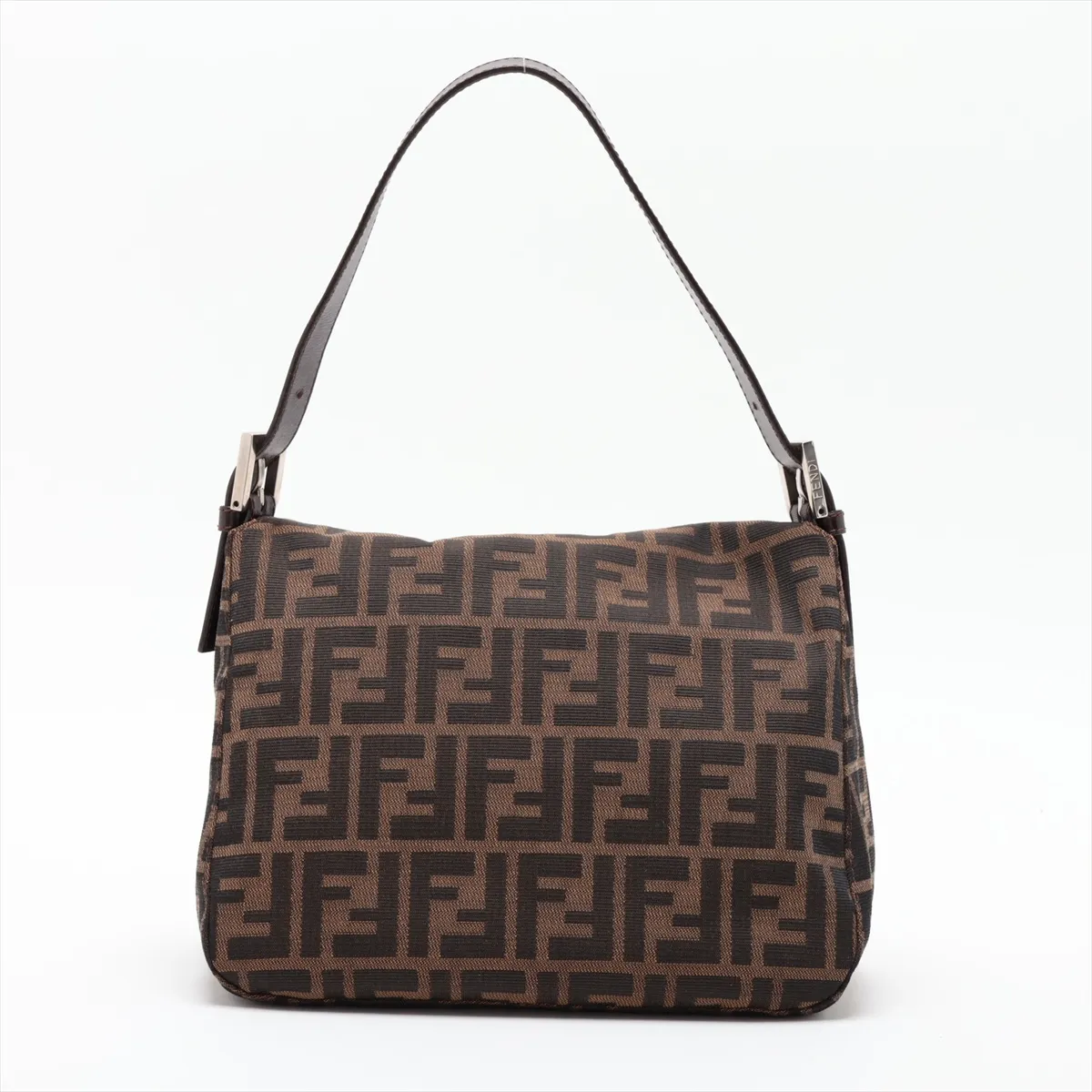 Zucca 264260 Canvas x Leather Shoulder Bag Brown — view 2