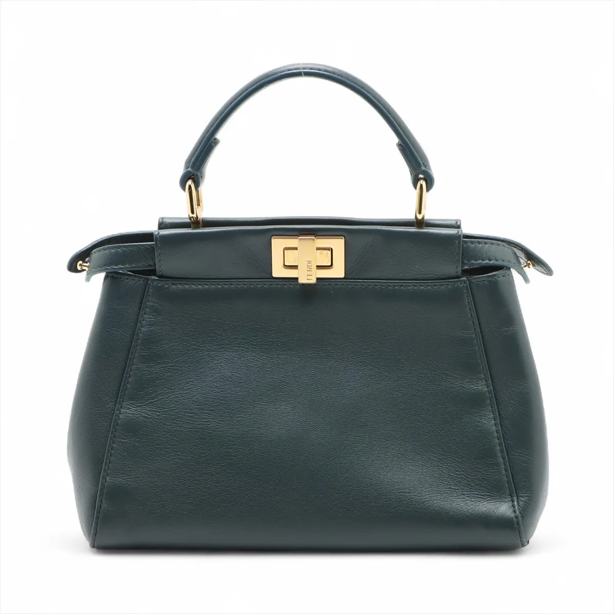 Mini Peekaboo Leather 2WAY Handbag Green 8BN244 — view 2
