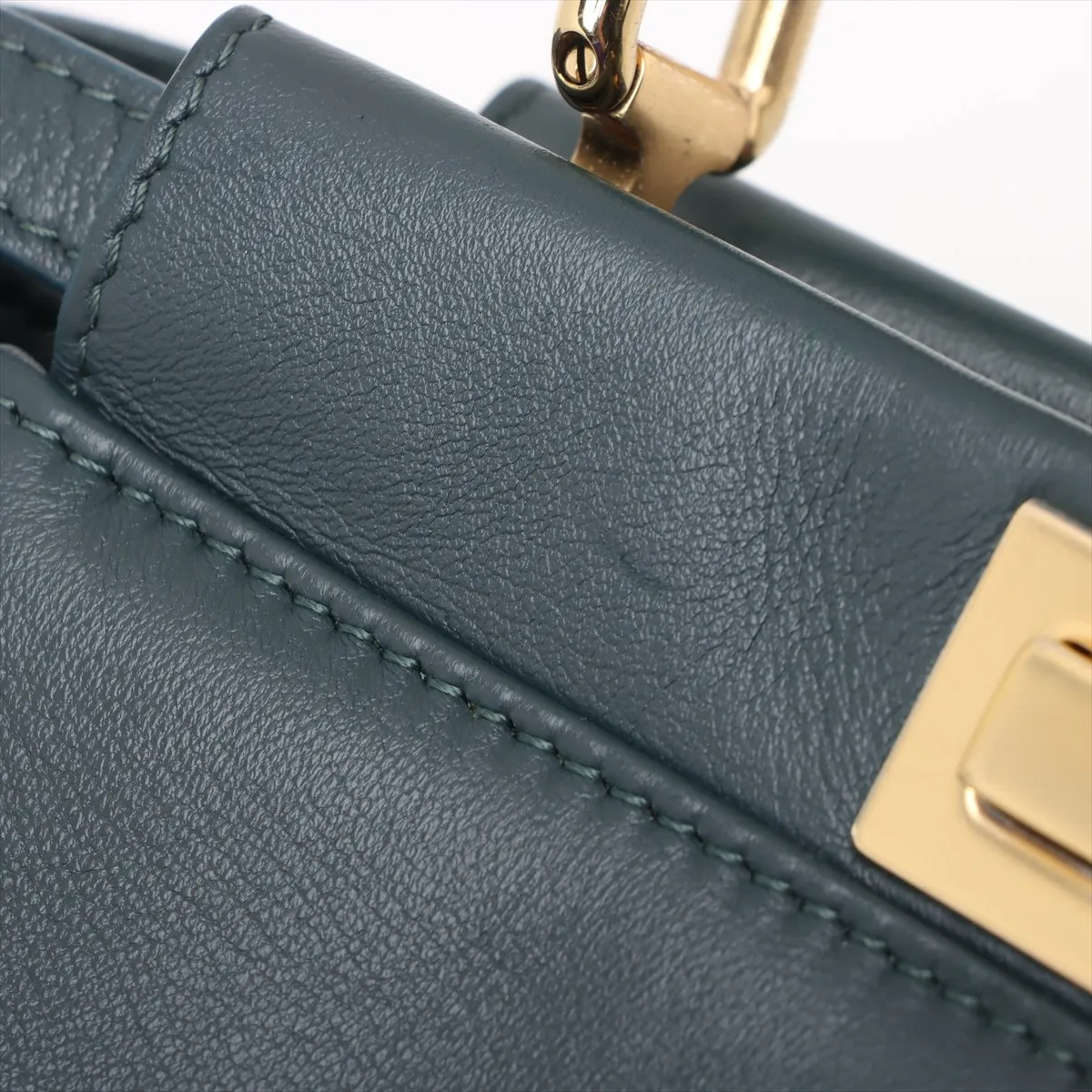 Mini Peekaboo Leather 2WAY Handbag Green 8BN244 — view 12