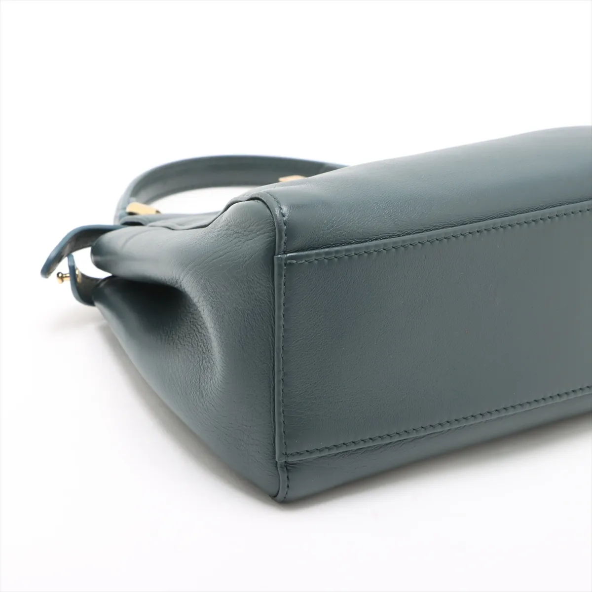 Mini Peekaboo Leather 2WAY Handbag Green 8BN244 — view 4