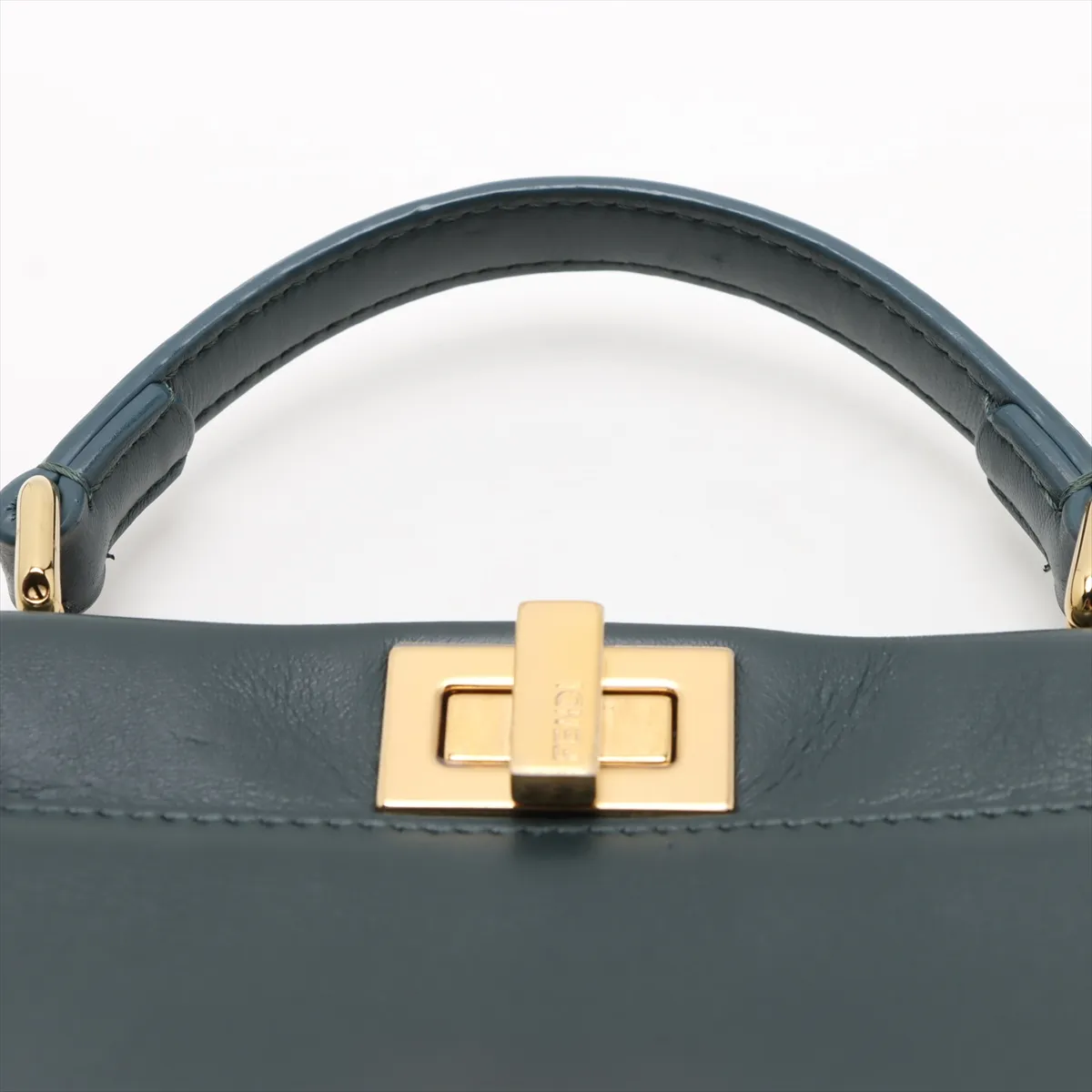 Mini Peekaboo Leather 2WAY Handbag Green 8BN244 — view 6
