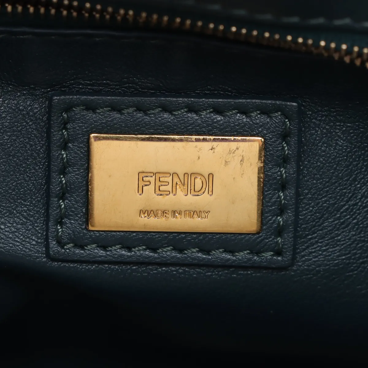 Mini Peekaboo Leather 2WAY Handbag Green 8BN244 — view 10