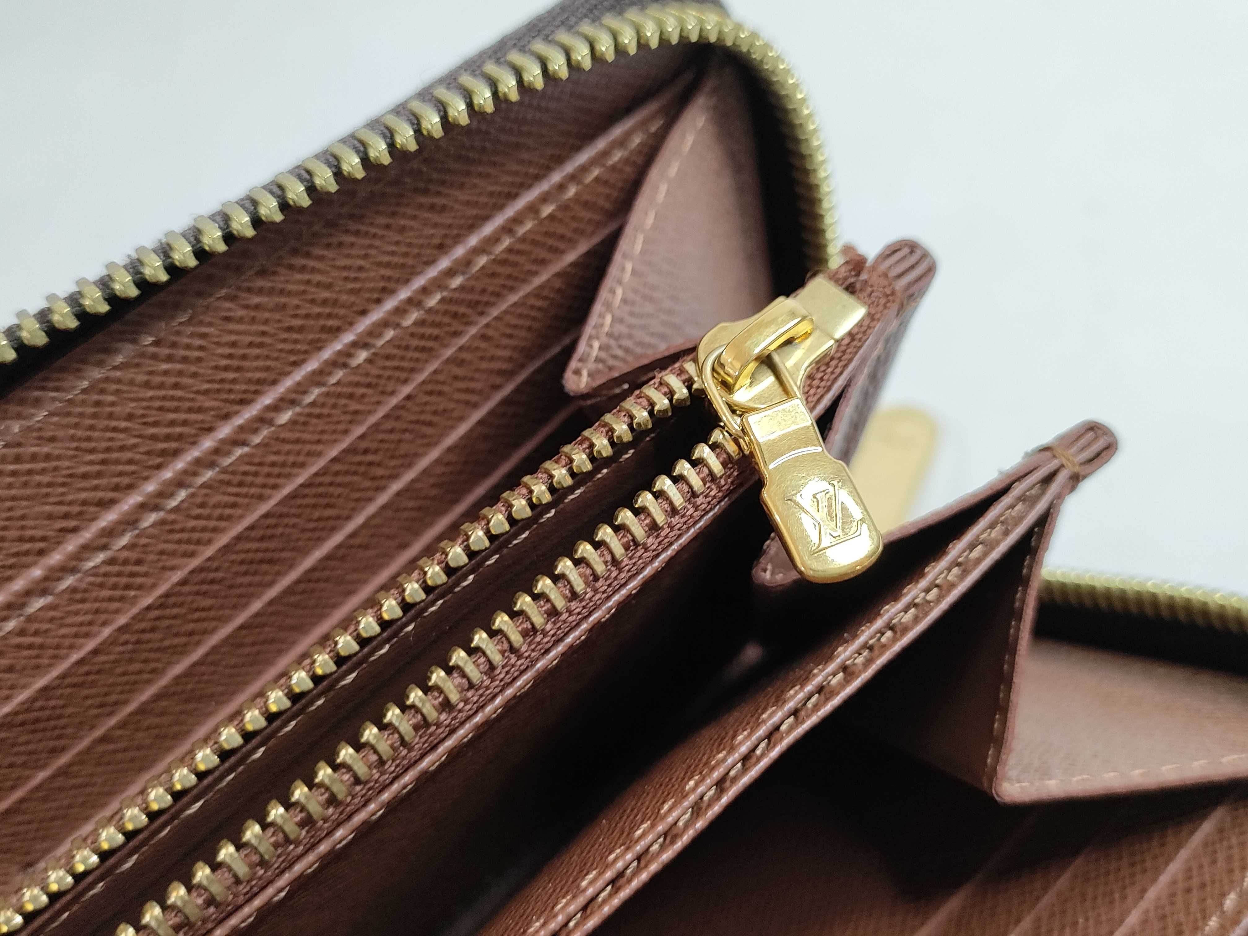 Monogram Louis Vuitton Monogram Zippy Wallet Long Wallet Gold Hardware M42616 RFID Wallet — view 15