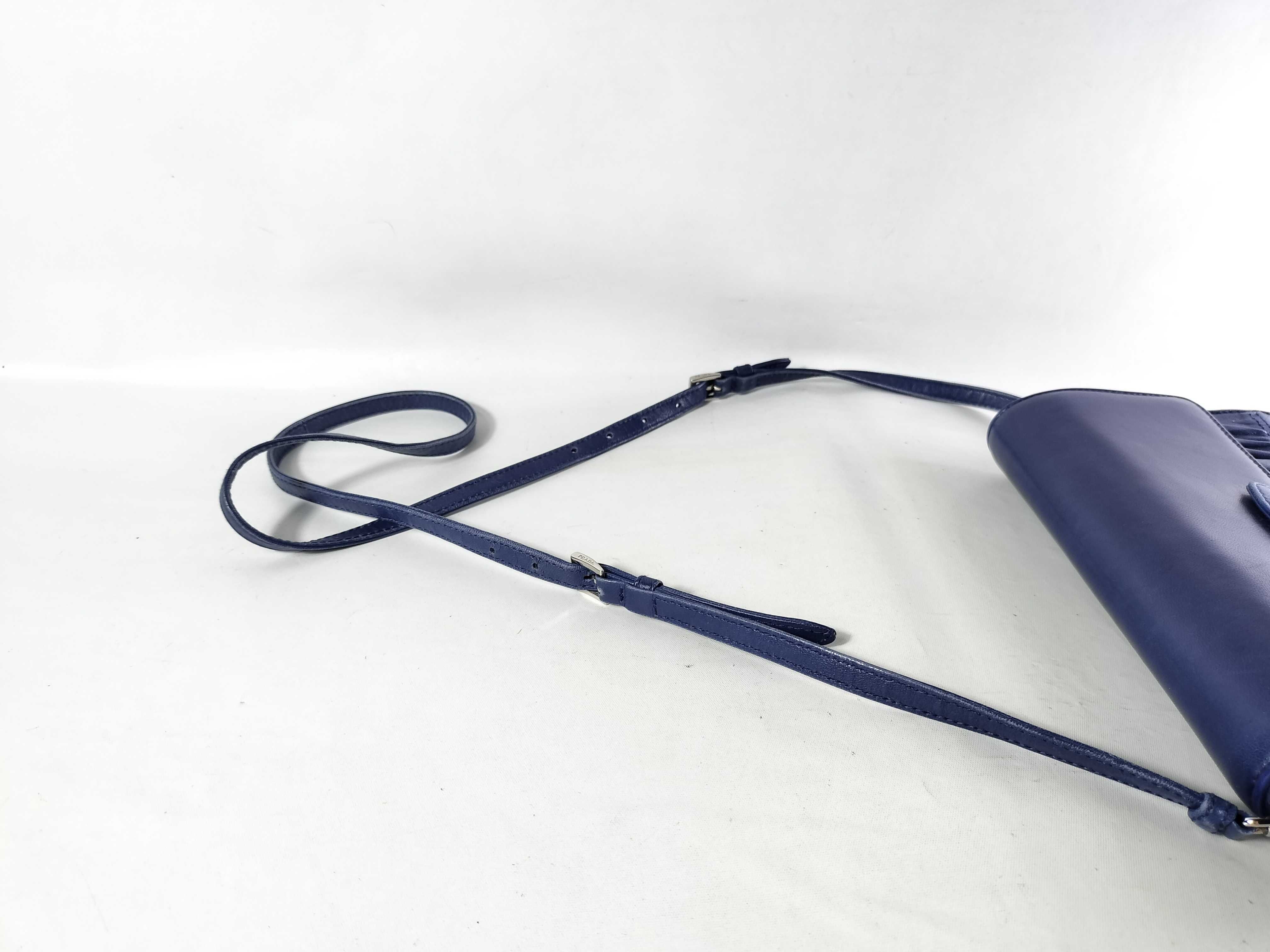 Navy Shoulder Bag Nappa Gaufre Shoulder Bag — view 3