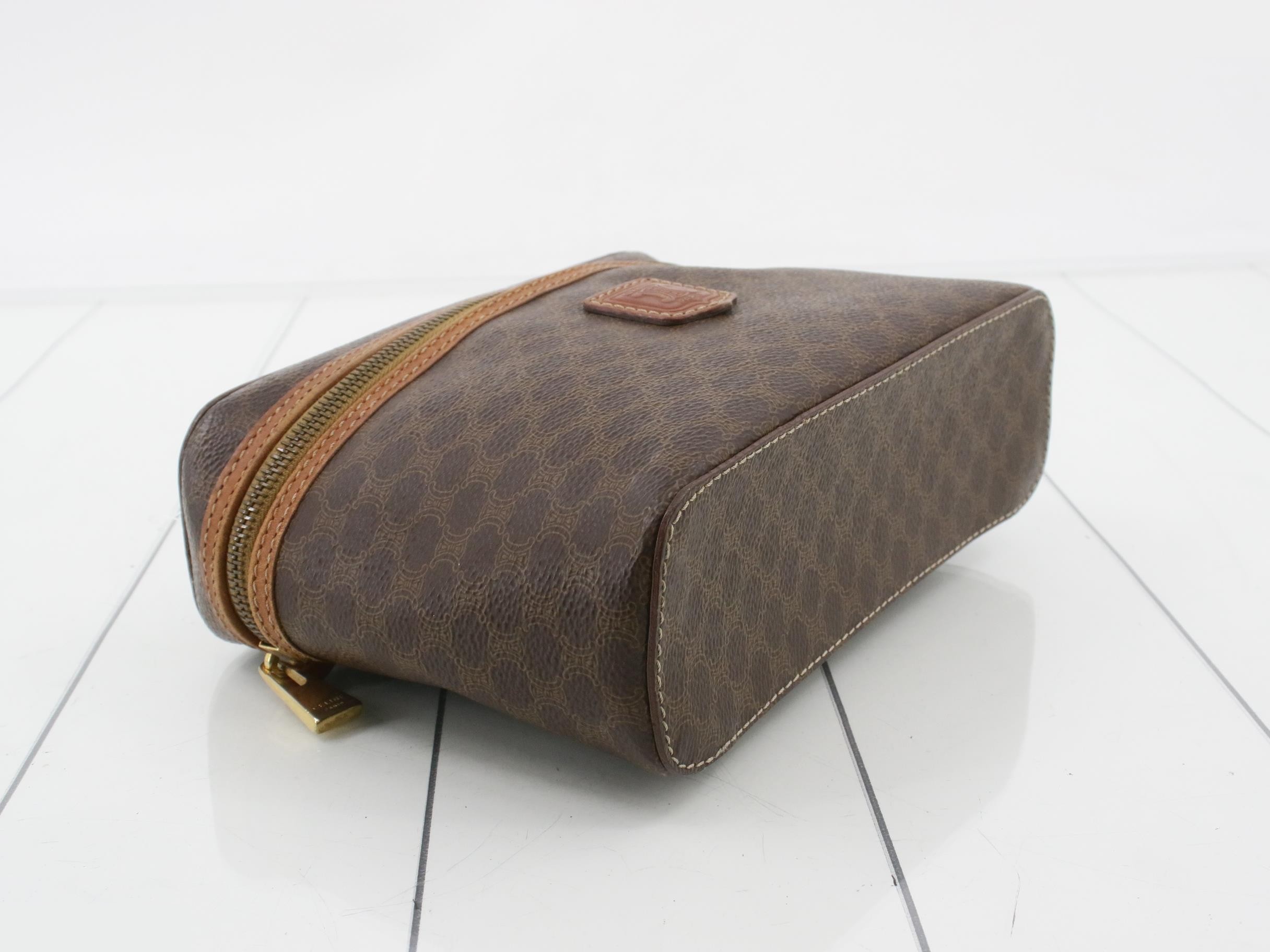 Vanity bag brown PVC macadam — view 5
