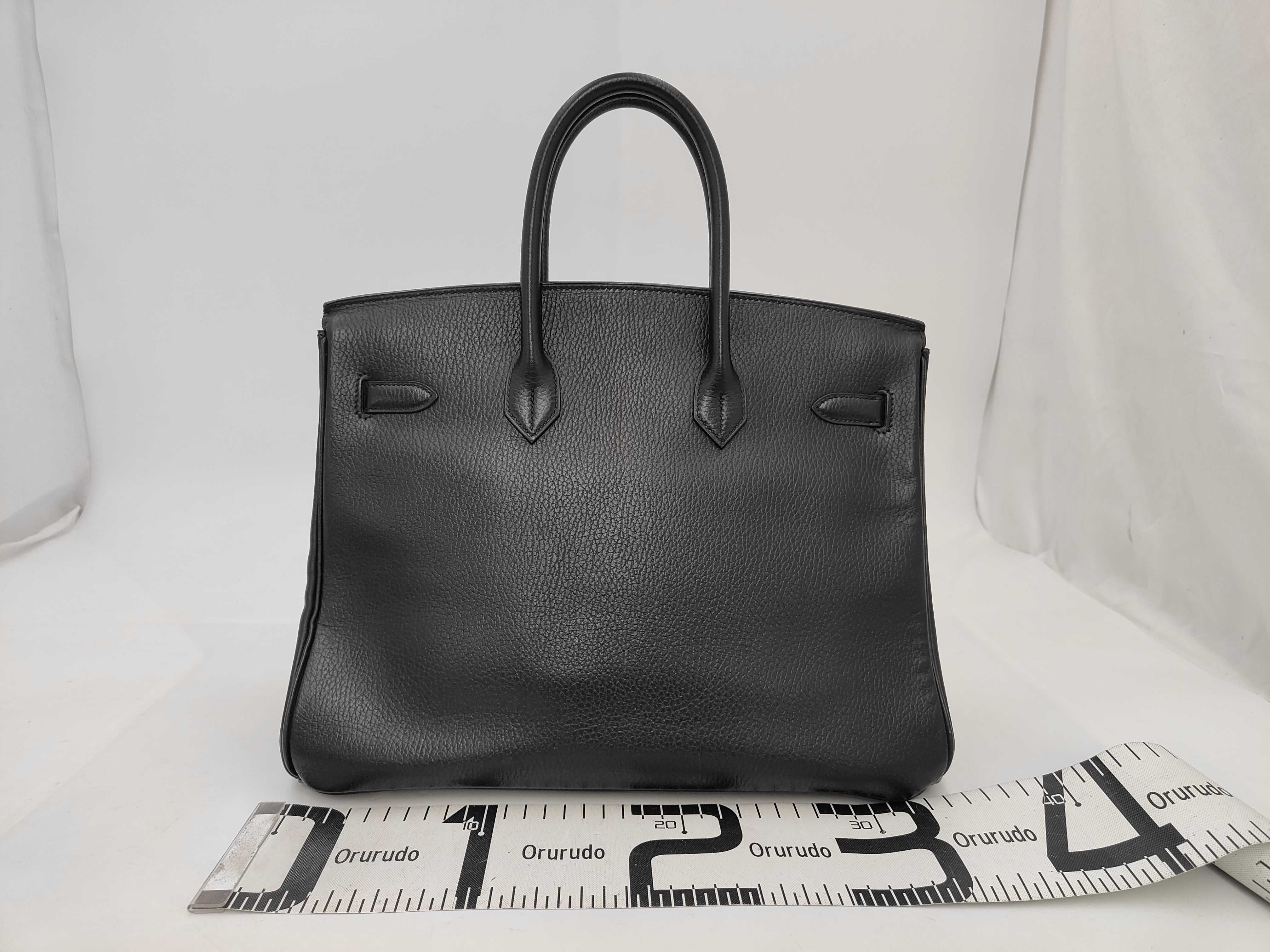 Birkin 35 Ardennes Black A Includes key, padlock, clochette, and dust bag. Handbag. — view 2