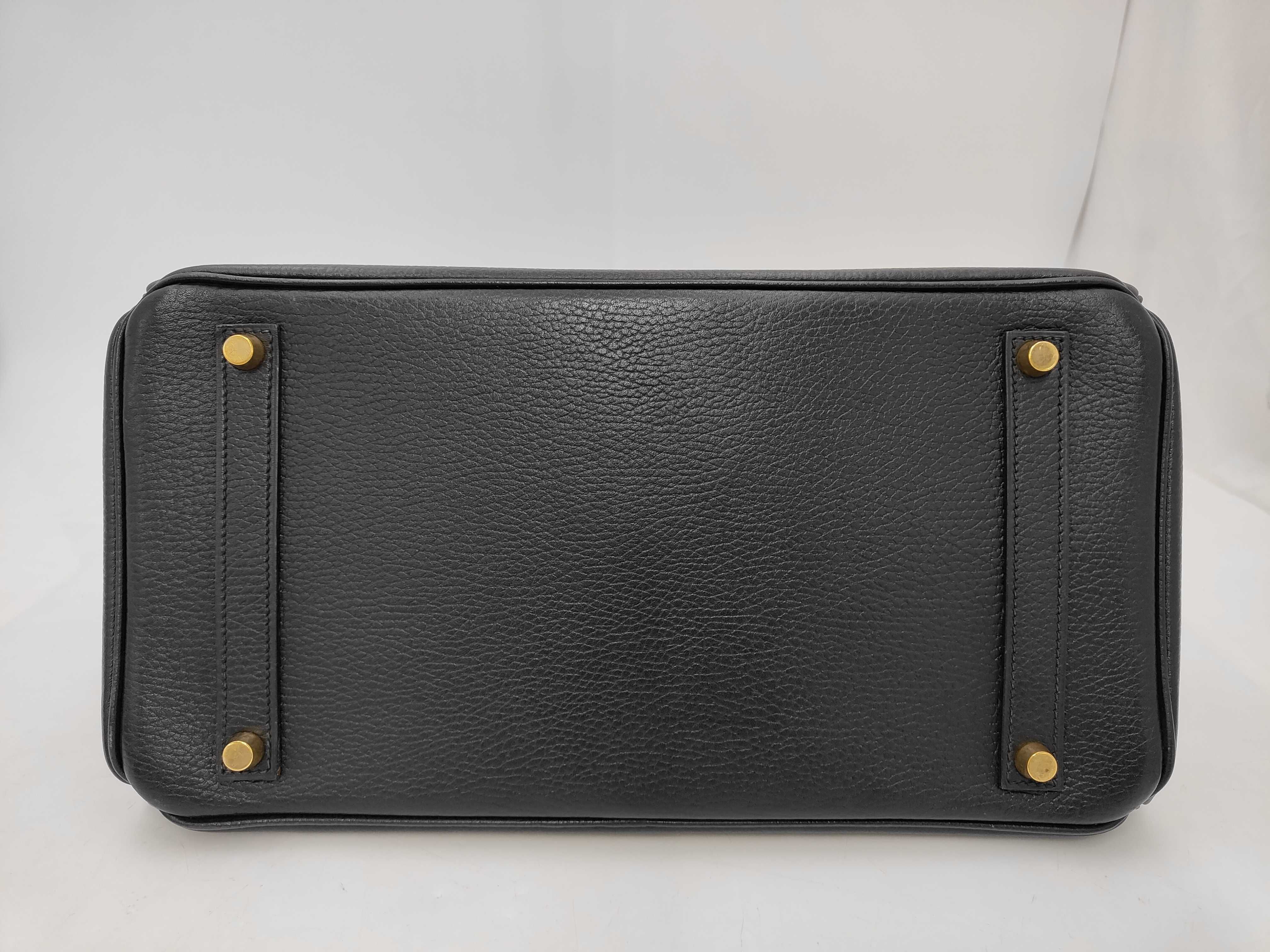 Birkin 35 Ardennes Black A Includes key, padlock, clochette, and dust bag. Handbag. — view 7