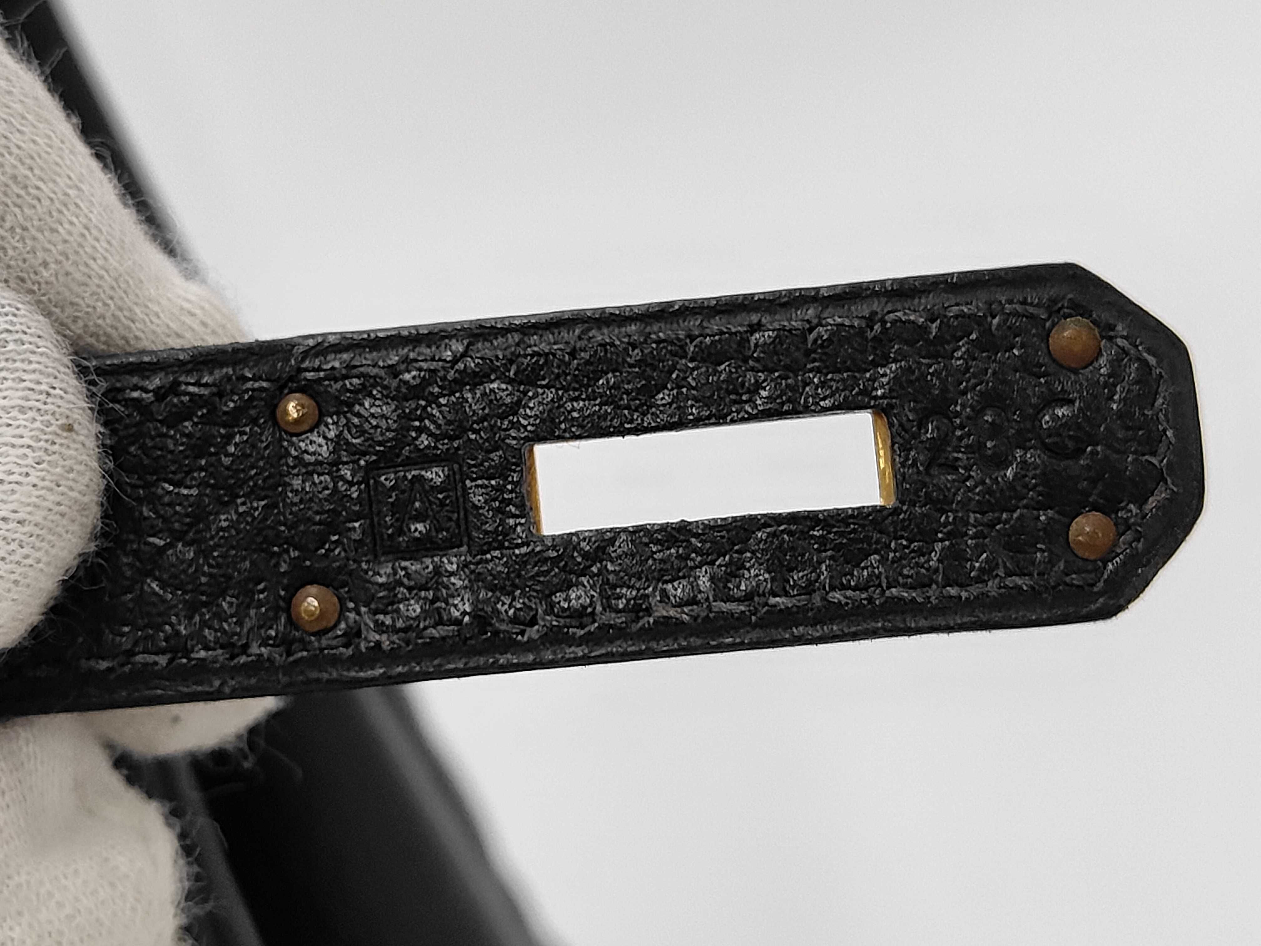 Birkin 35 Ardennes Black A Includes key, padlock, clochette, and dust bag. Handbag. — view 8