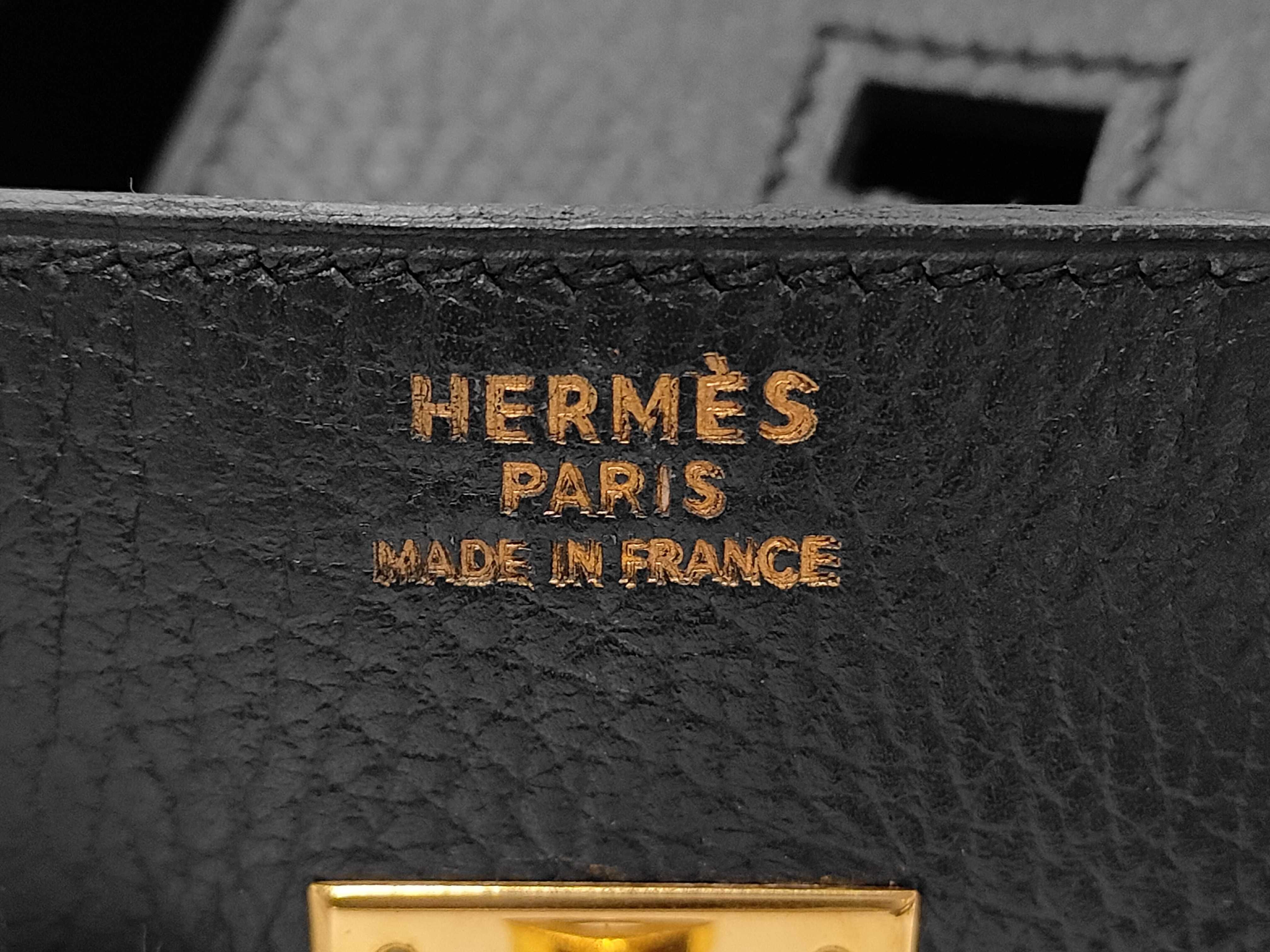 Birkin 35 Ardennes Black A Includes key, padlock, clochette, and dust bag. Handbag. — view 9