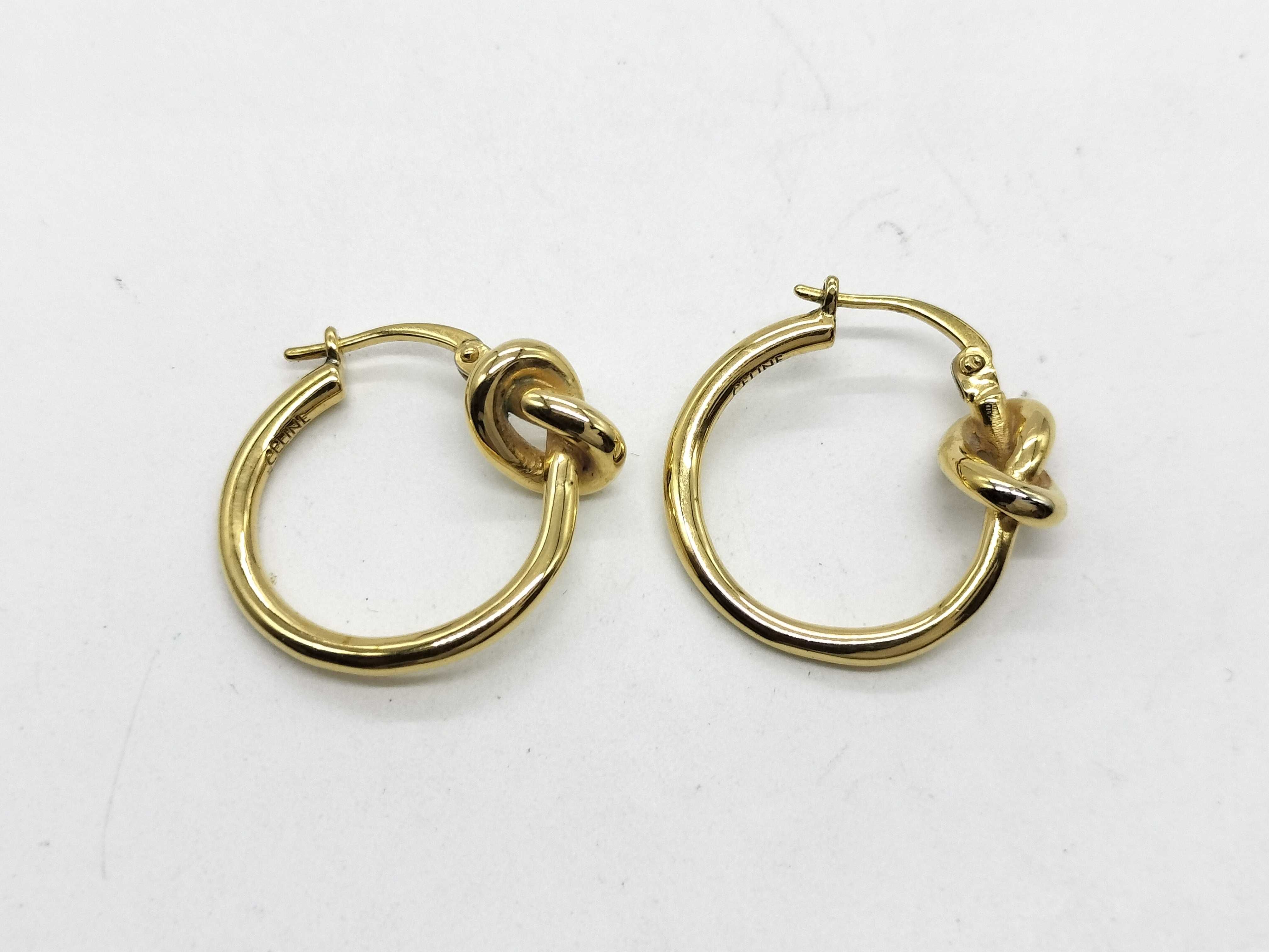 Knot Small Hoop Earrings — view 2