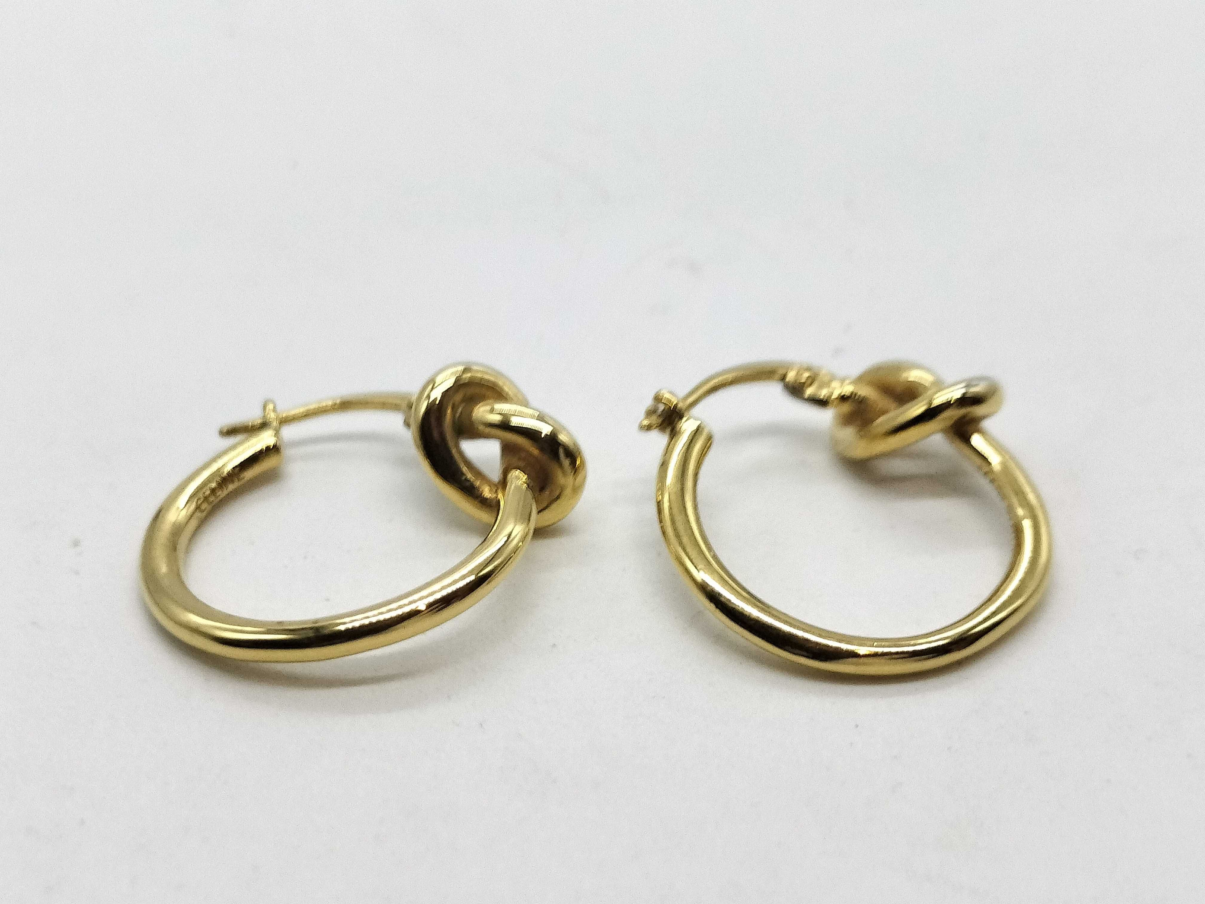 Knot Small Hoop Earrings — view 4