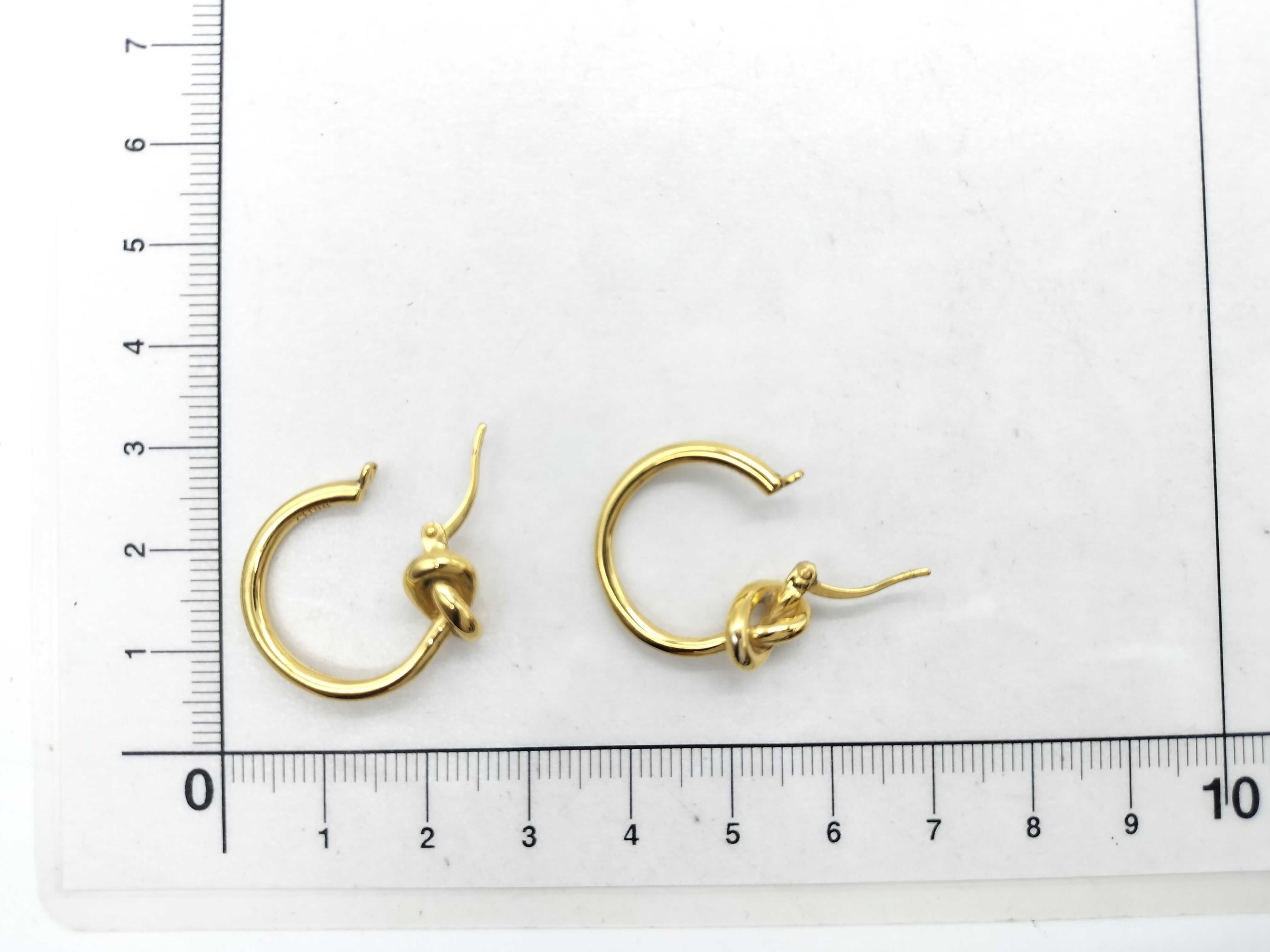 Knot Small Hoop Earrings — view 6