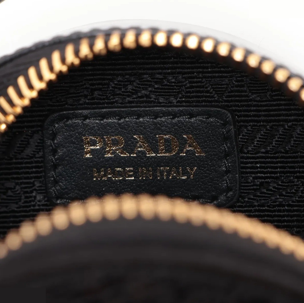 Unused, with original box. Sequin and leather chain shoulder bag, black. — view 7