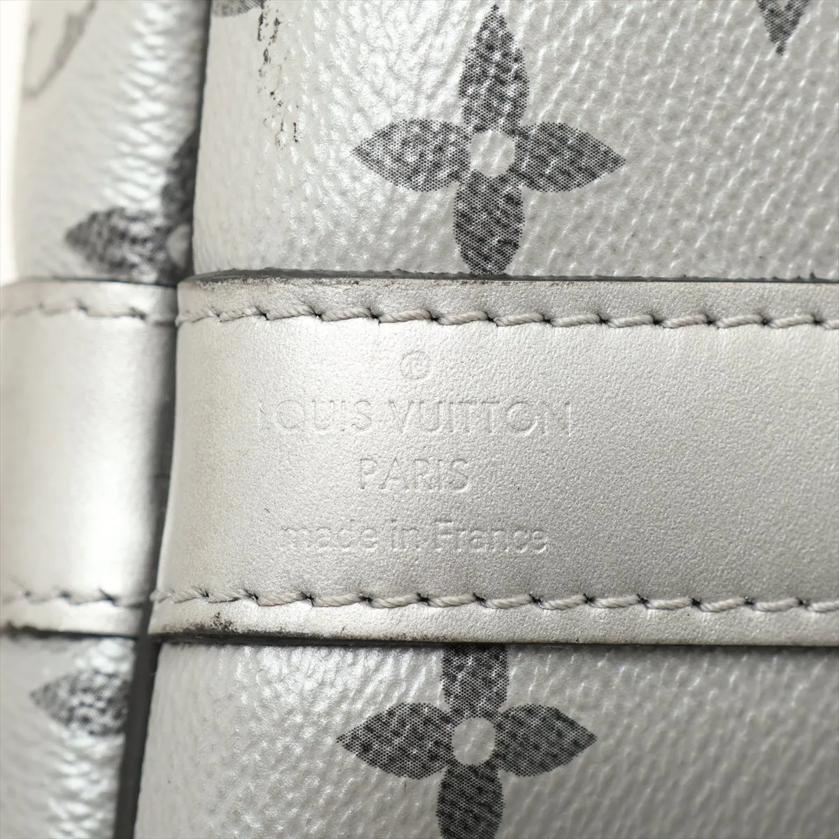 Monogram Eclipse Keepall Bandoulière 50 M43817 DR0168 Black with name engraving — view 11