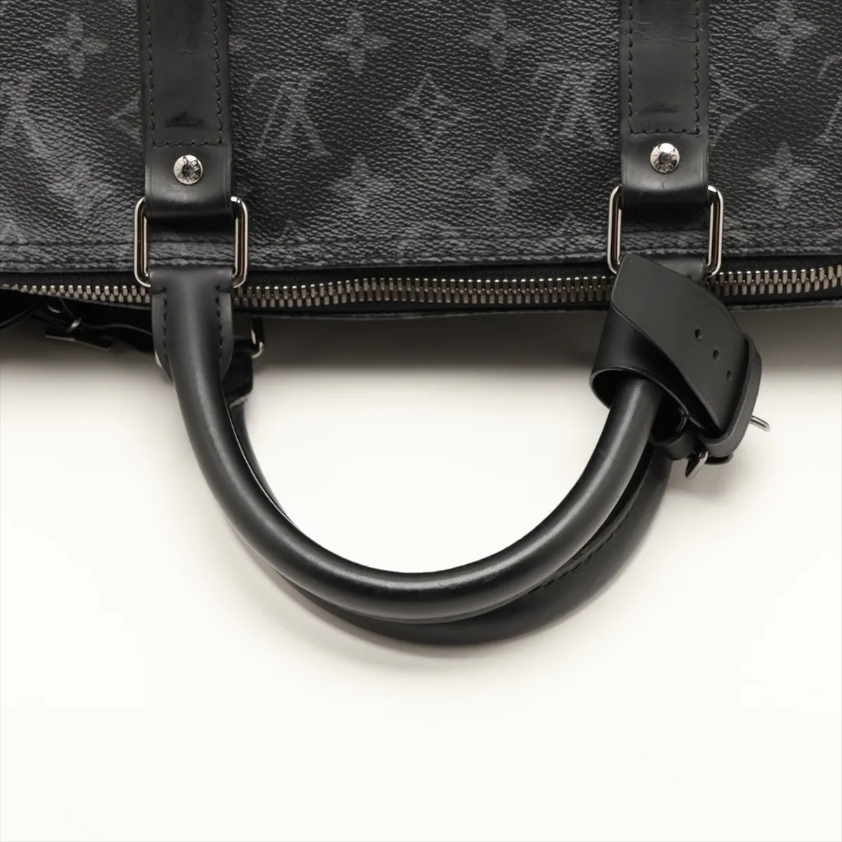 Monogram Eclipse Keepall Bandoulière 50 M43817 DR0168 Black with name engraving — view 5