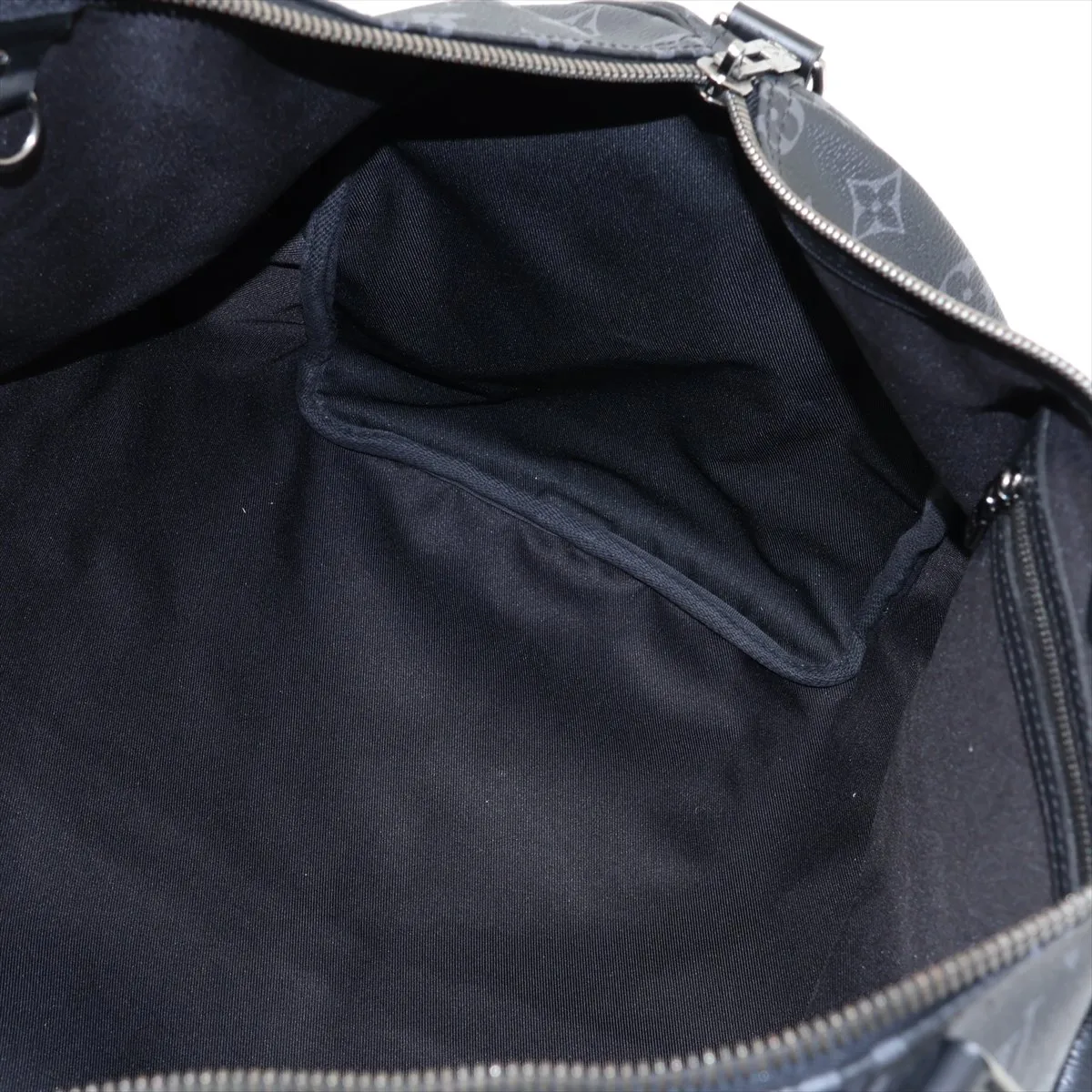 Monogram Eclipse Keepall Bandoulière 50 M43817 DR0168 Black with name engraving — view 9