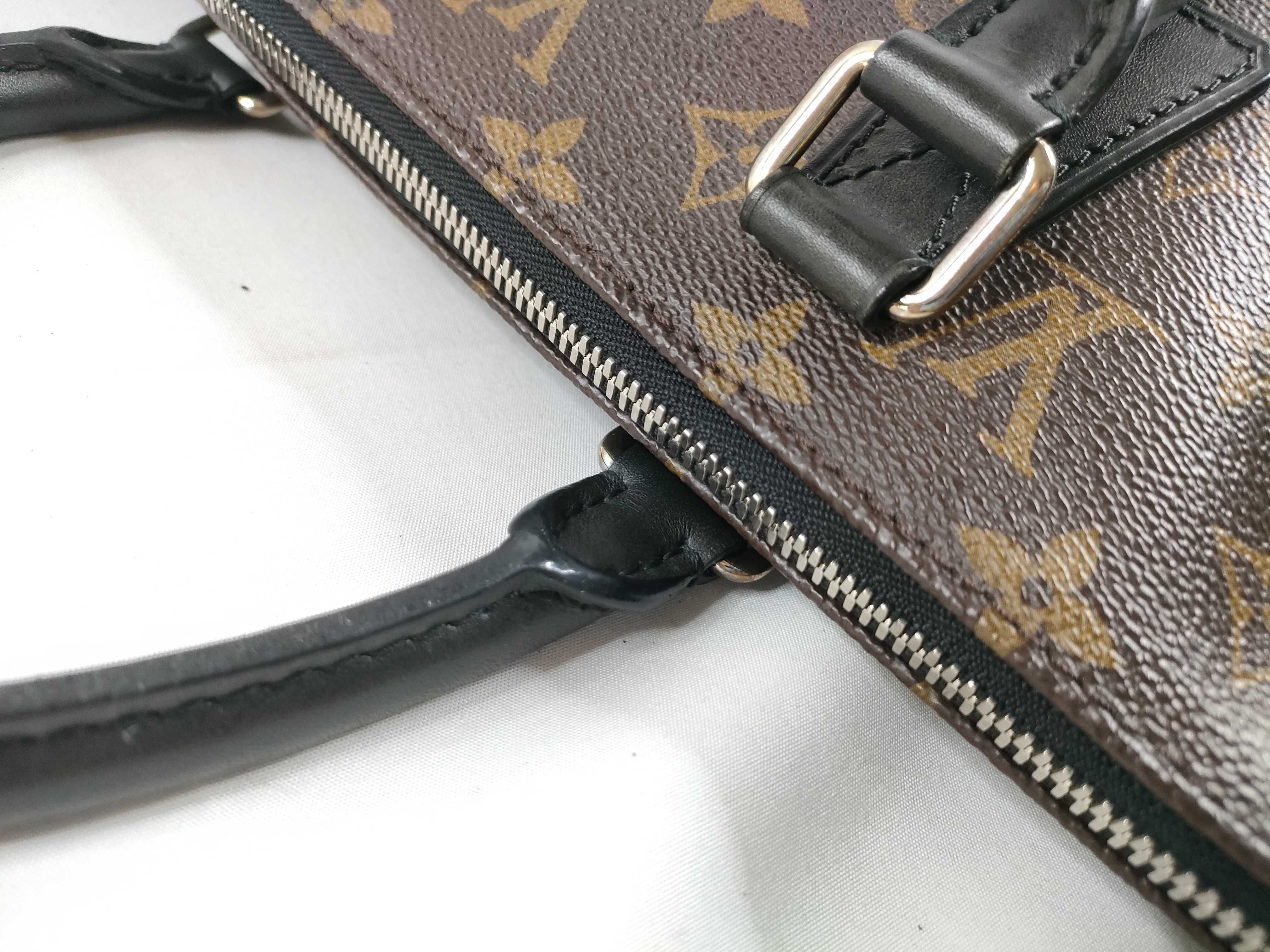 Monogram Macassar Porte Documents Jour M40868 SR3173 Handbag — view 8