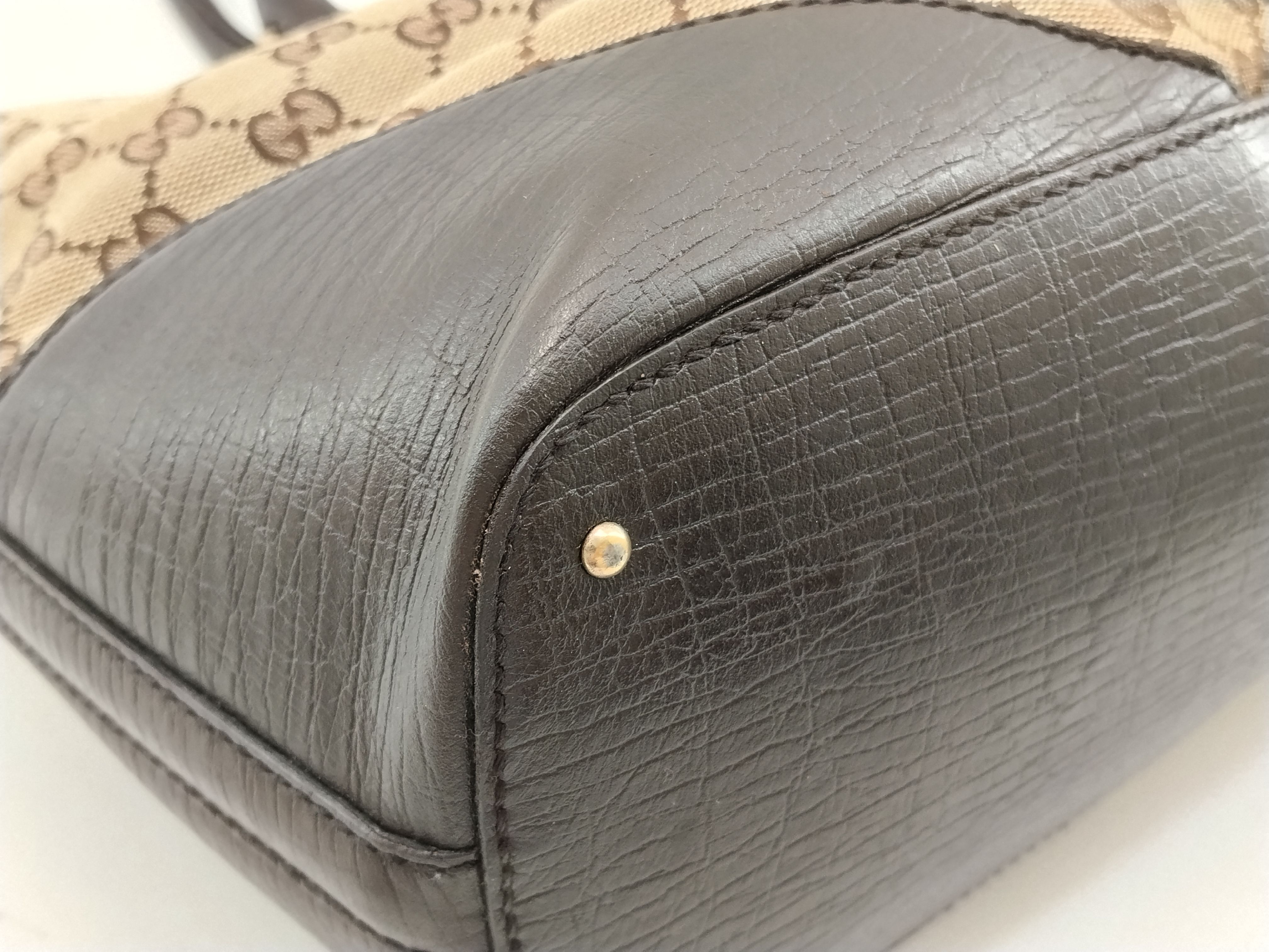 GG Canvas Tote Bag, Horsebit, Sherry Line, GG 137385 214397 Tote Bag — view 4
