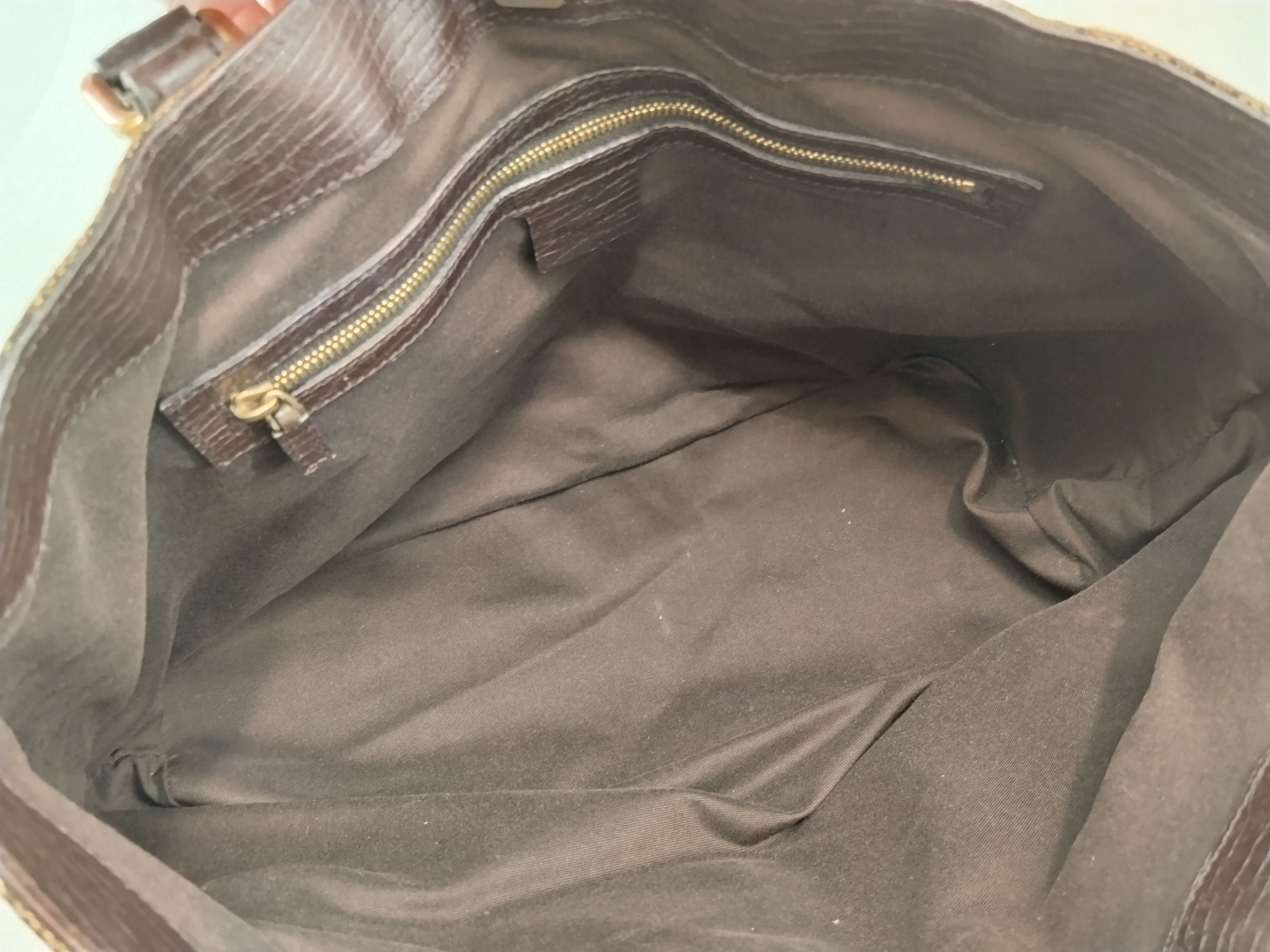 GG Canvas Tote Bag, Horsebit, Sherry Line, GG 137385 214397 Tote Bag — view 10