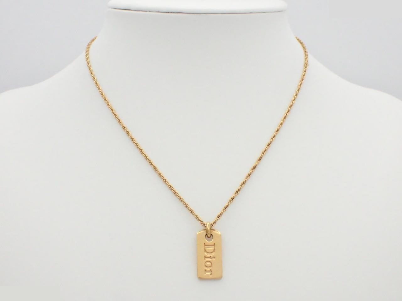 necklace, logo, gold, chain approximately 42cm — view 3
