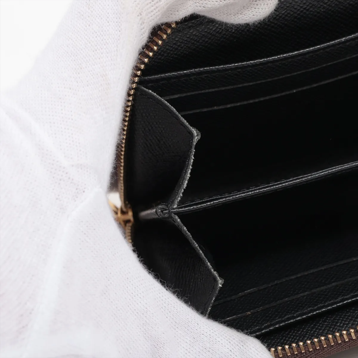 Monogram Giant Reverse Zippy Coin Purse M69354 SN3260 Brown x Black Coin Purse — view 9