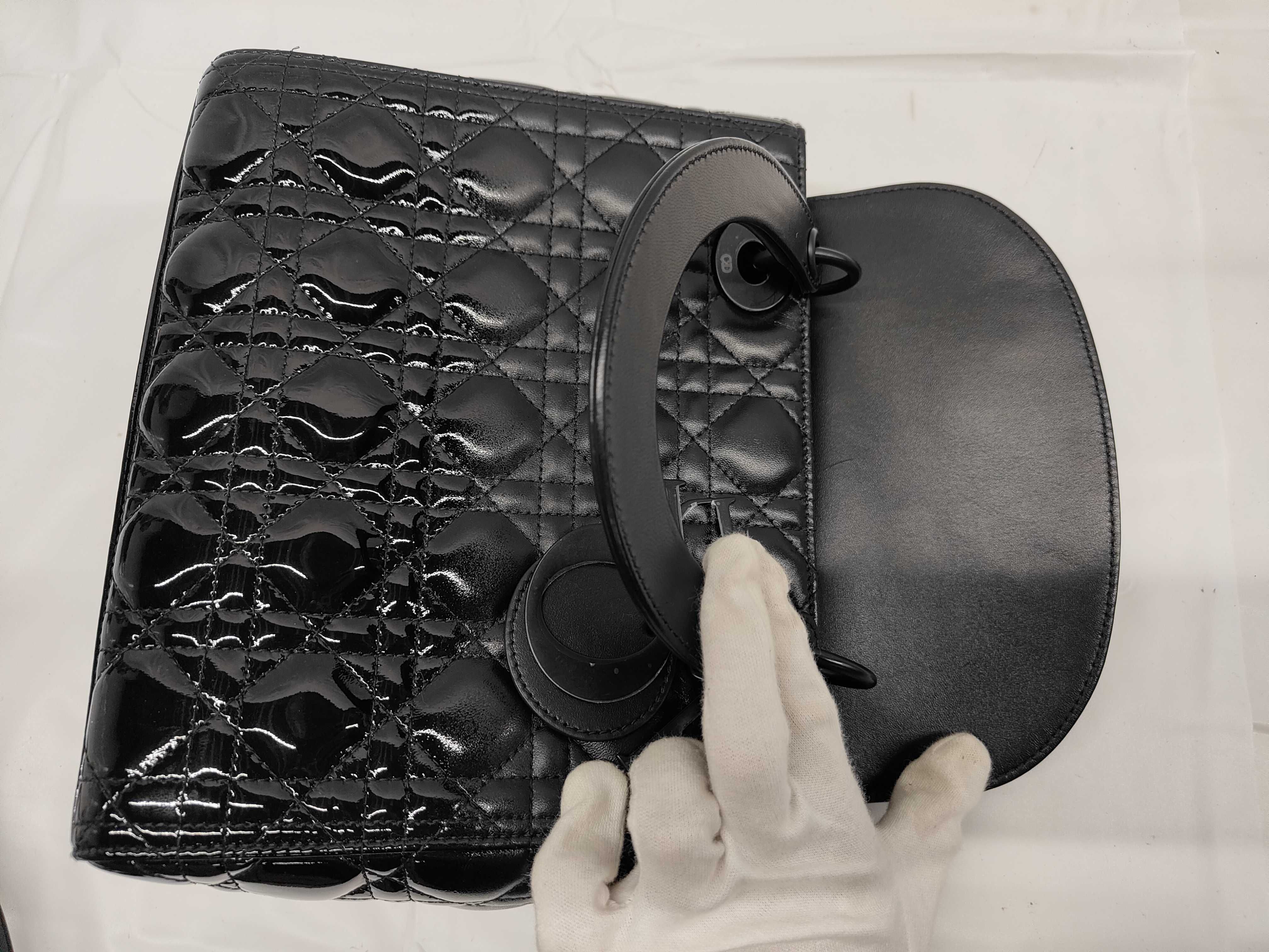 Christian Lady Dior Cannage 2-way Handbag — view 8