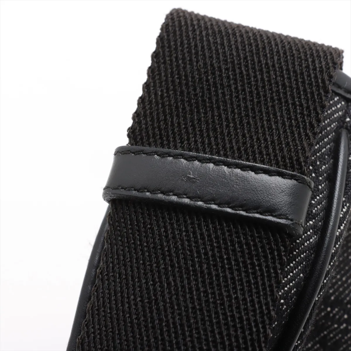 GG Canvas x Leather Shoulder Bag Black 92736 — view 11