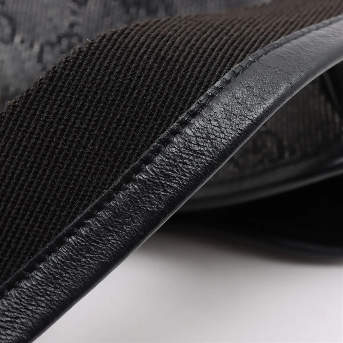 GG Canvas x Leather Shoulder Bag Black 92736 — view 12