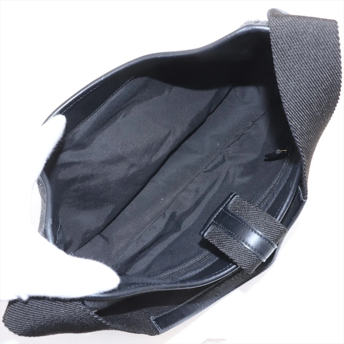 GG Canvas x Leather Shoulder Bag Black 92736 — view 7