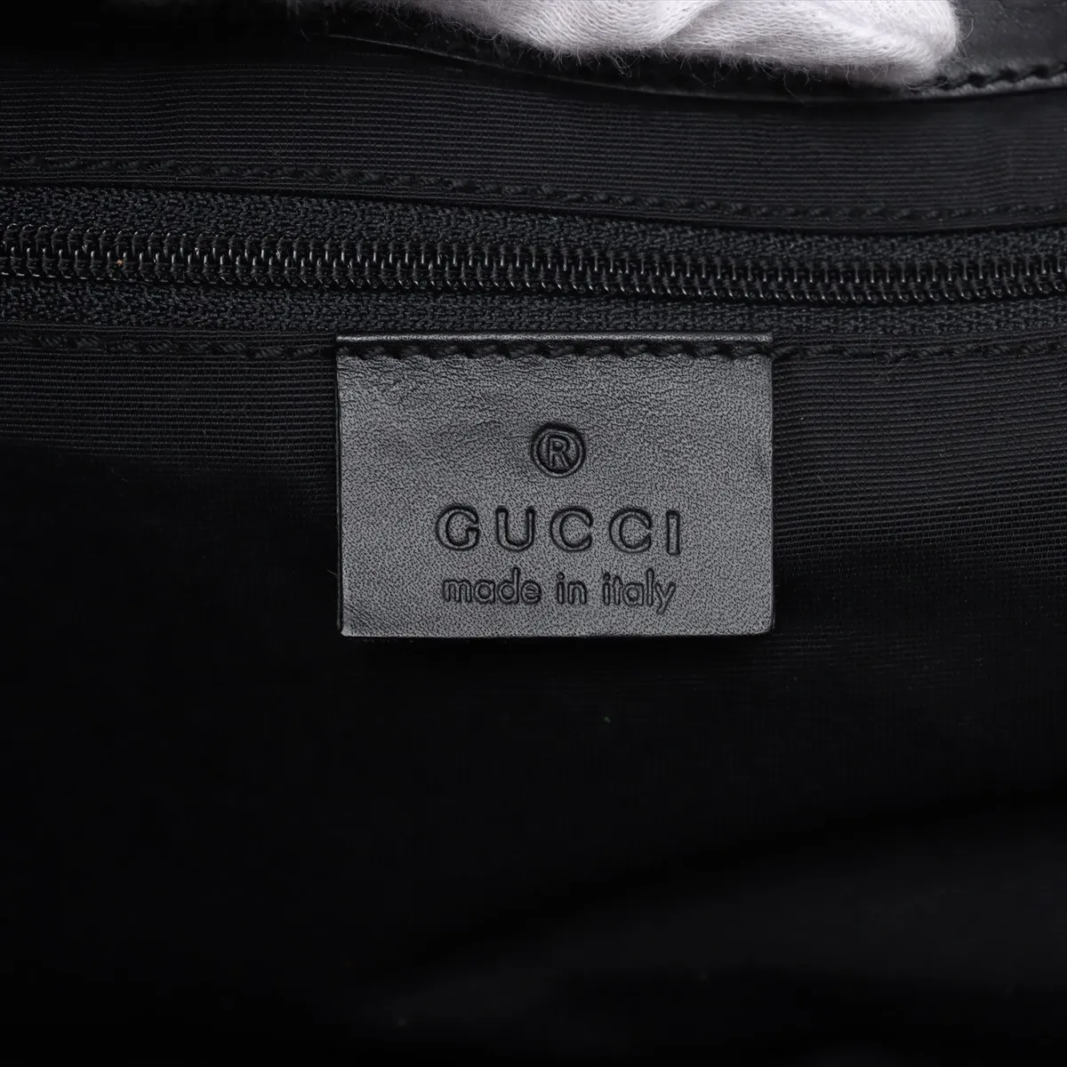 GG Canvas x Leather Shoulder Bag Black 92736 — view 9