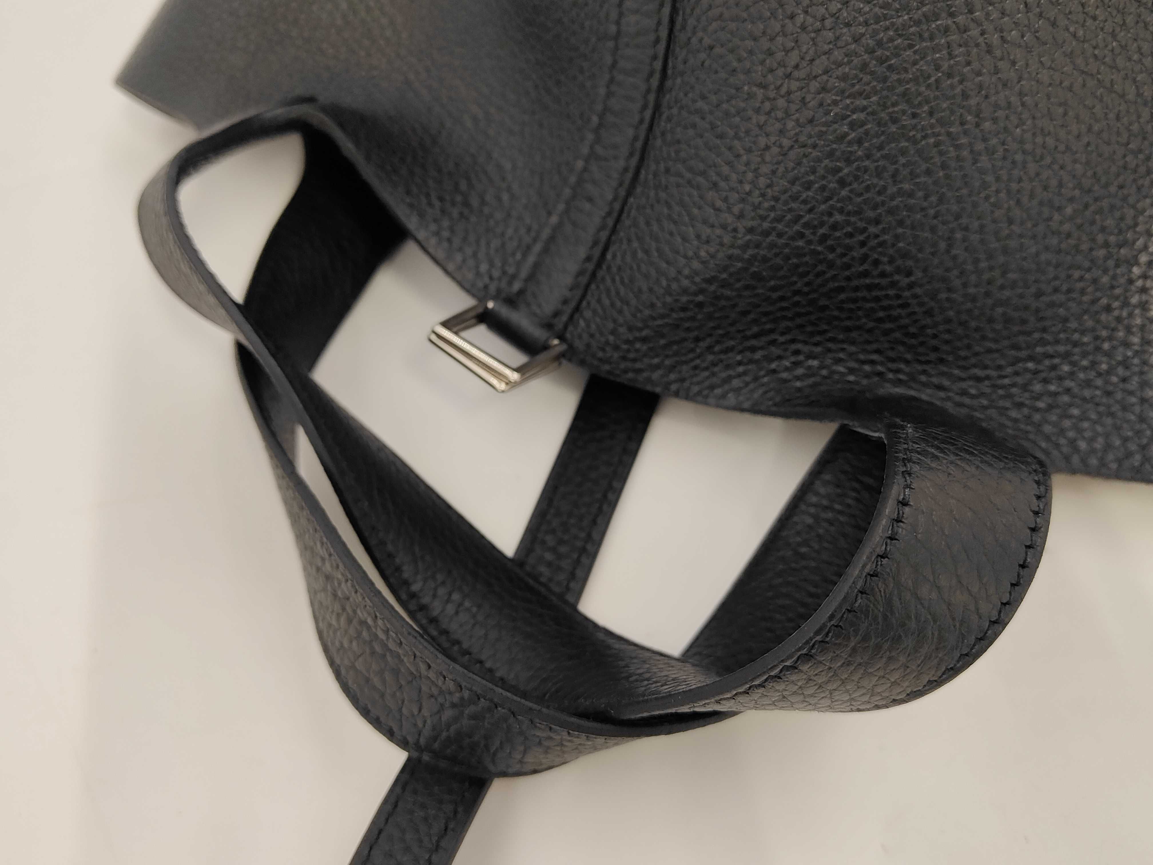 Picotin Lock PM handbag, black, silver hardware, Y stamp. — view 4