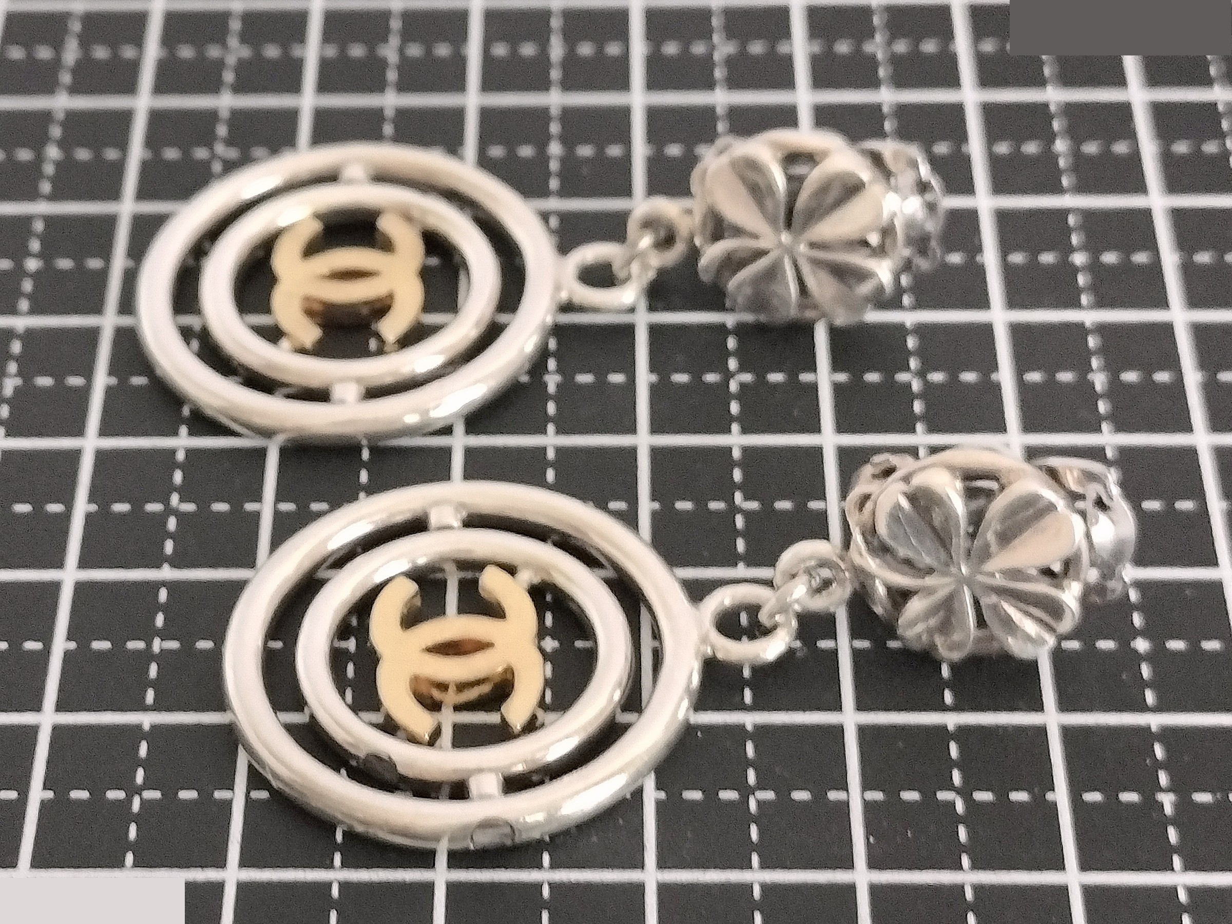 Coco dangling silver earrings — view 6