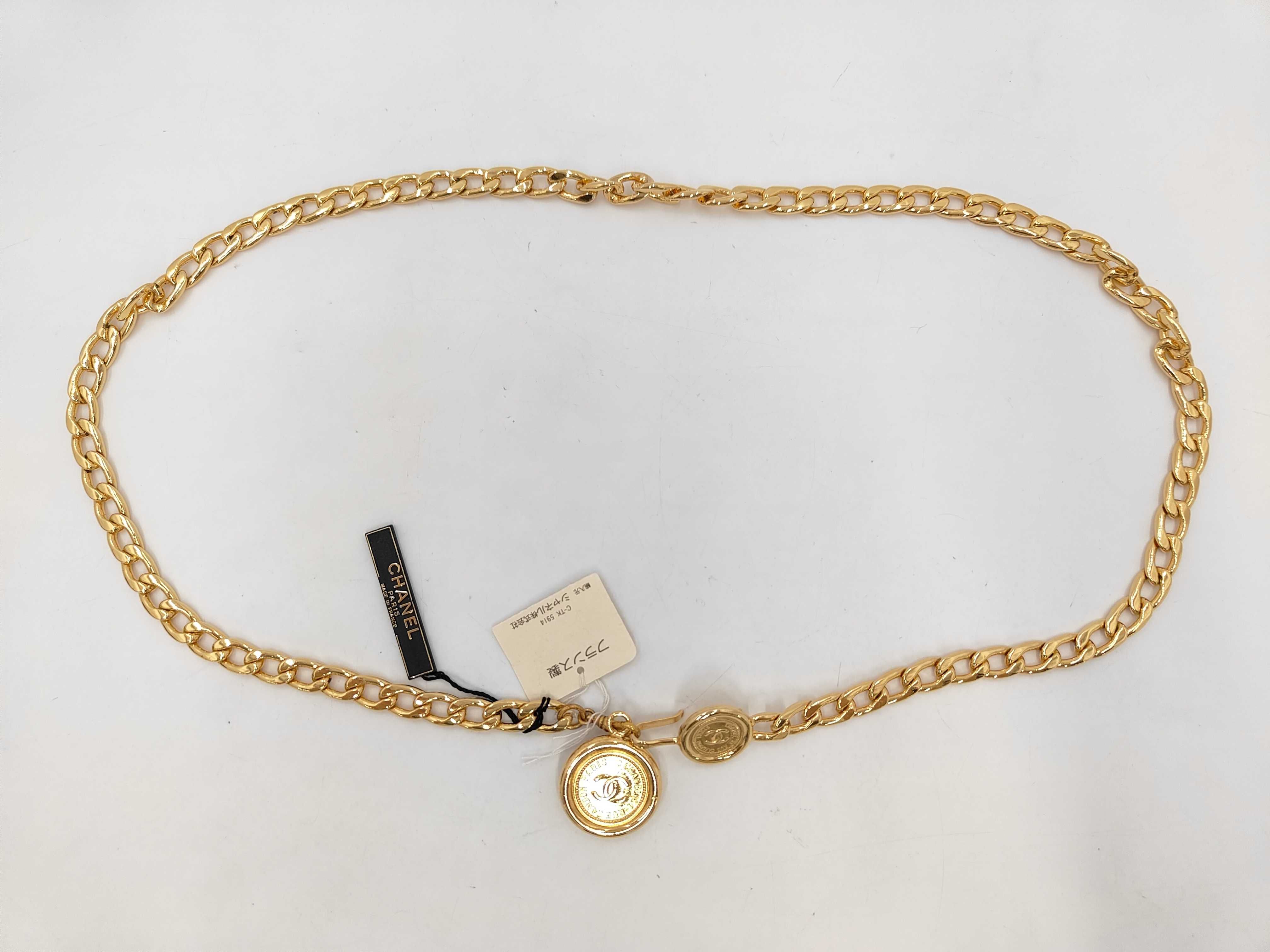 Chain Belt with Gold Hardware — view 2