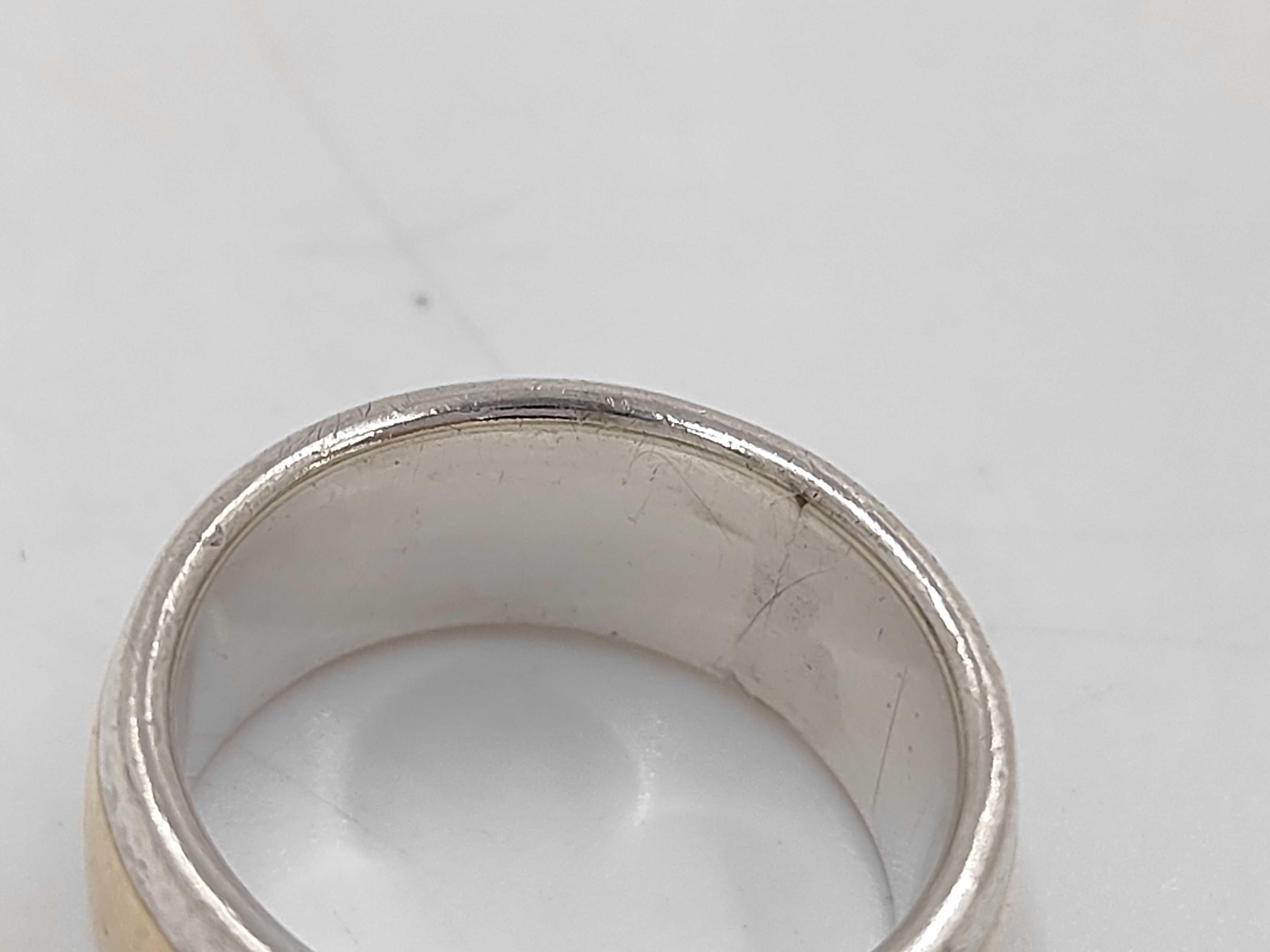 H logo 925/750 combination ring, size 52, 8.8g. — view 4