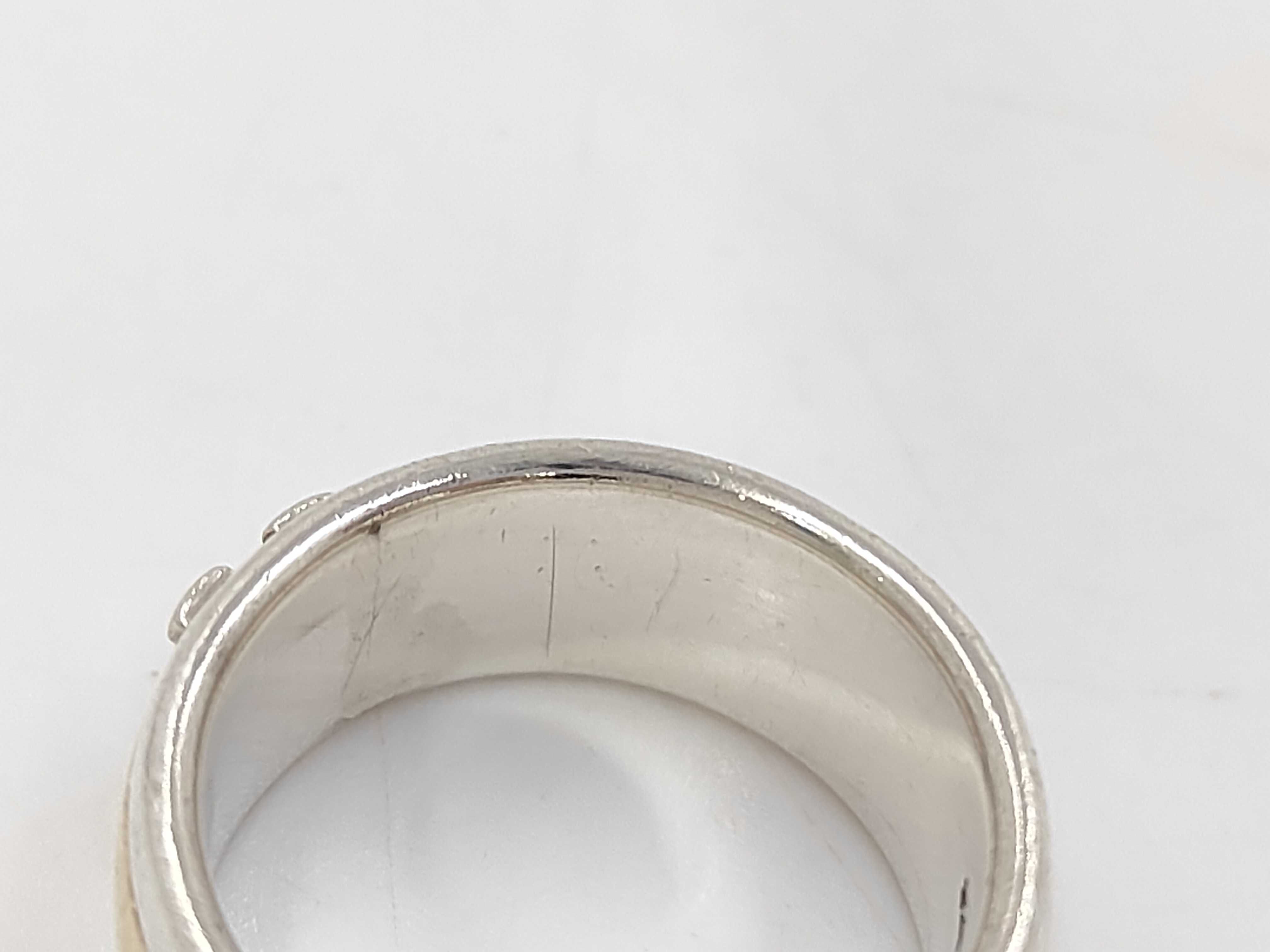H logo 925/750 combination ring, size 52, 8.8g. — view 5
