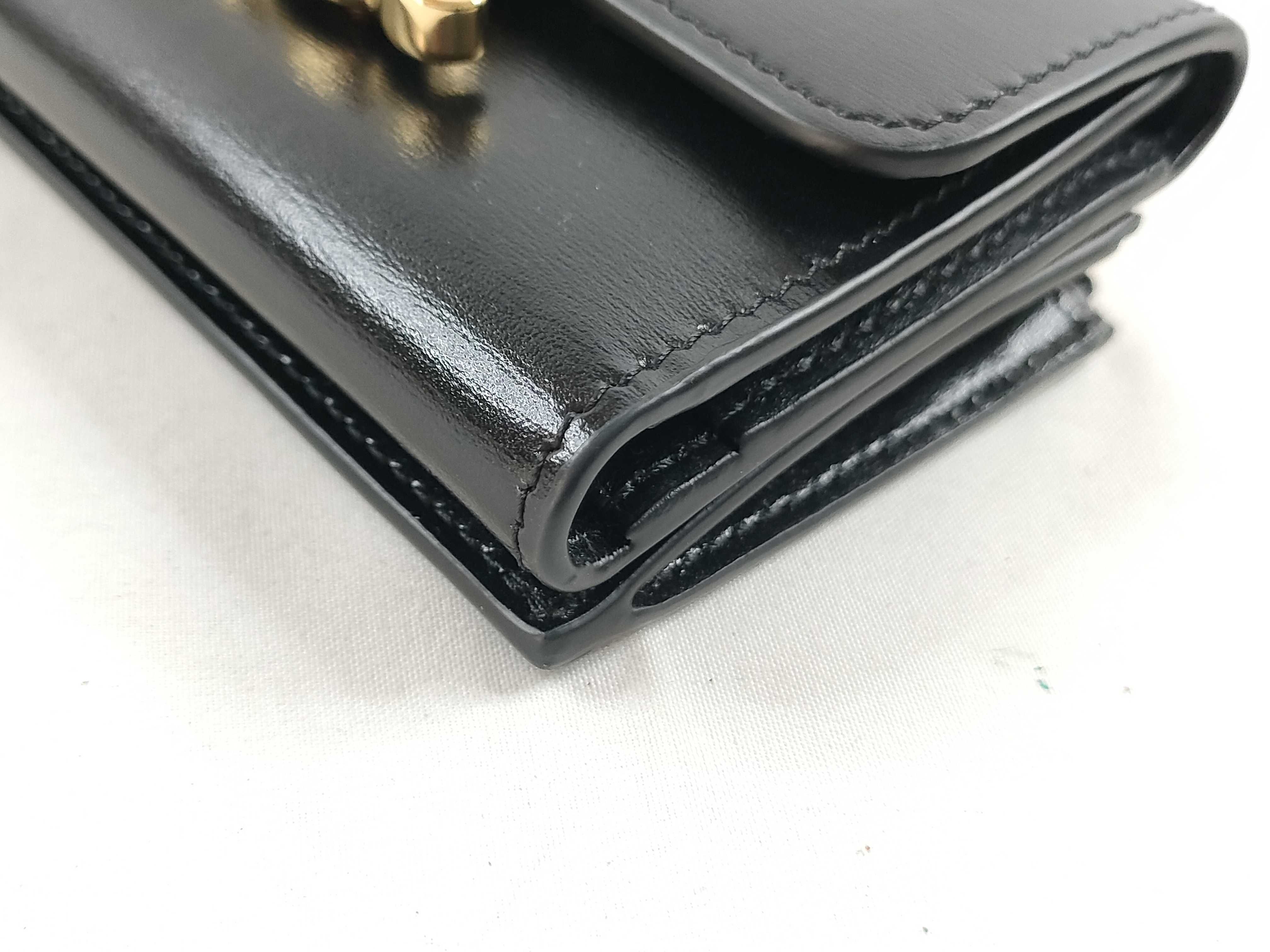 Triomphe Black Gold Hardware Wallet 8 Wallet — view 3