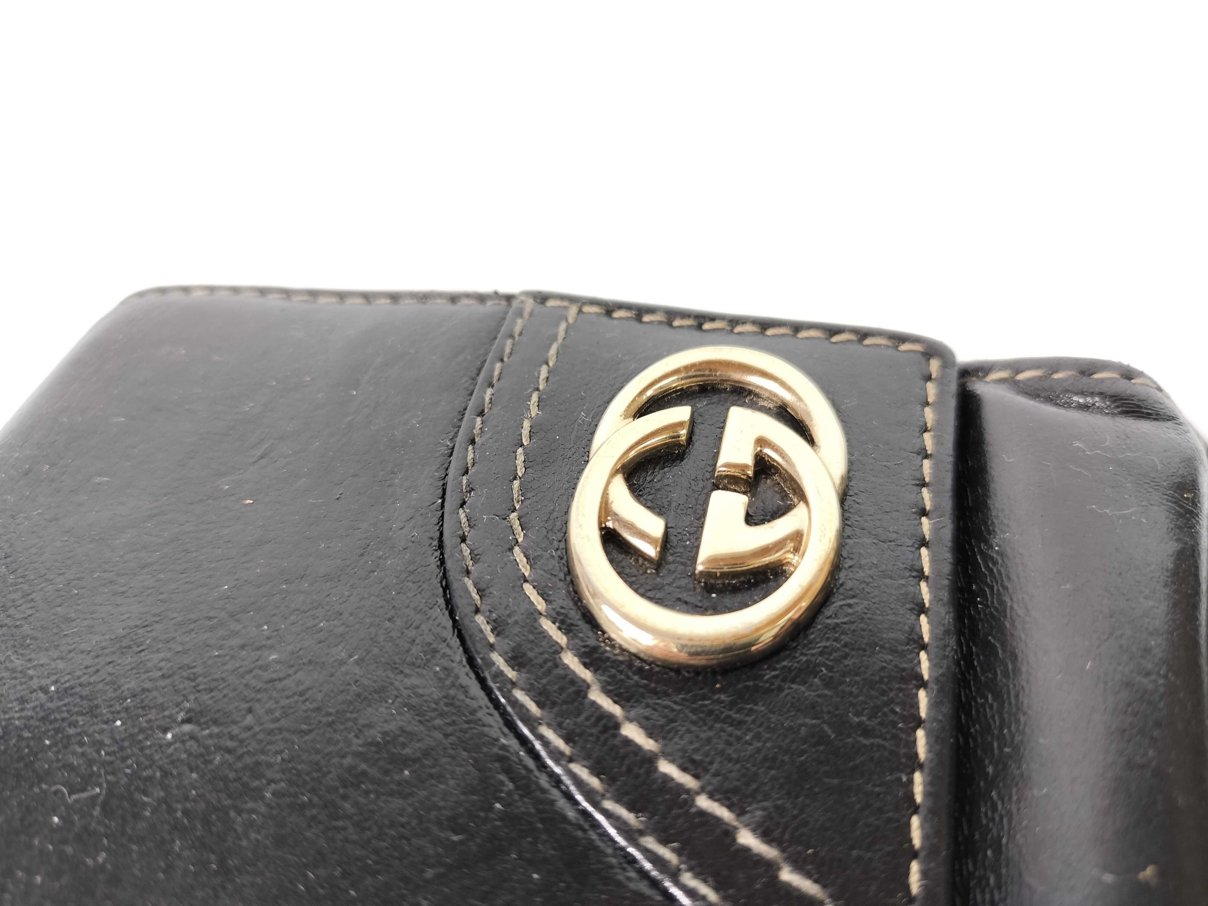 Interlocking Black Handbag — view 5