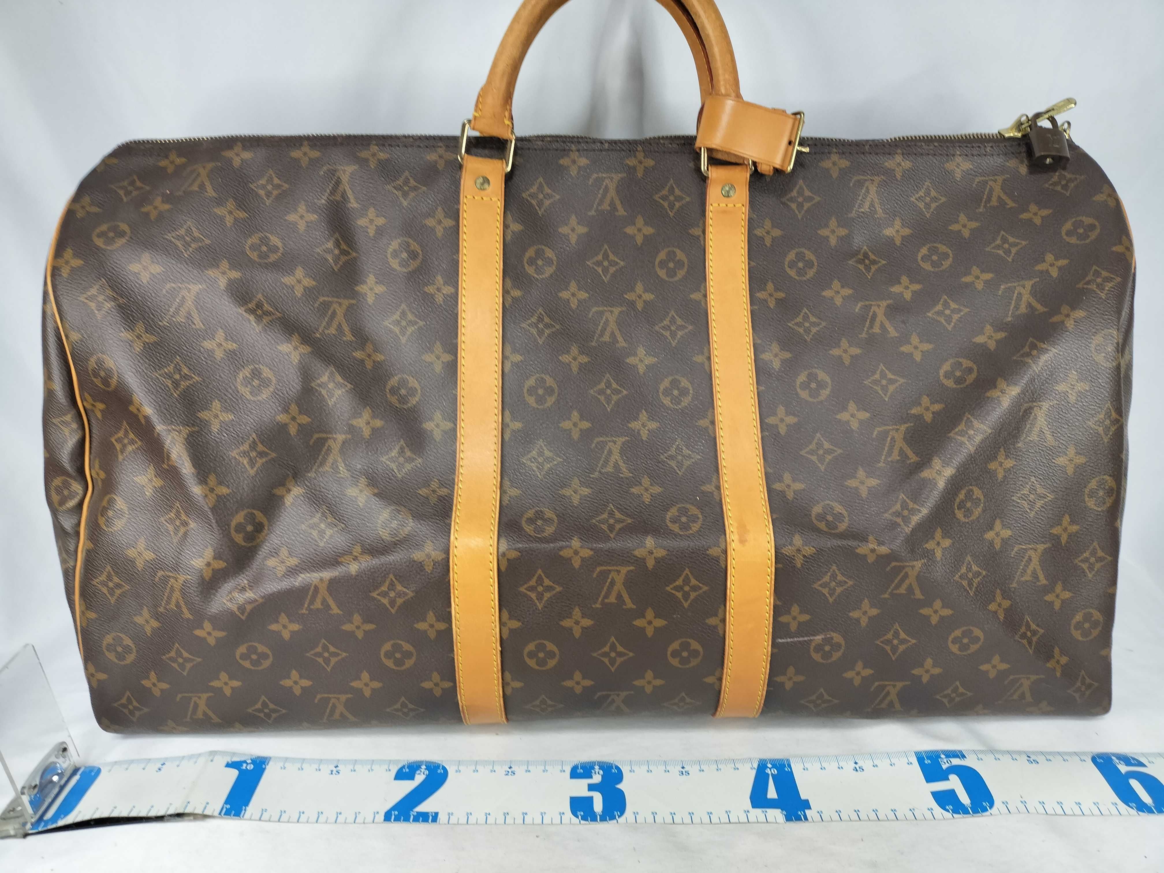 Monogram Keepall 60 SP0994 Boston bag (tag section has been glued back on) — view 2