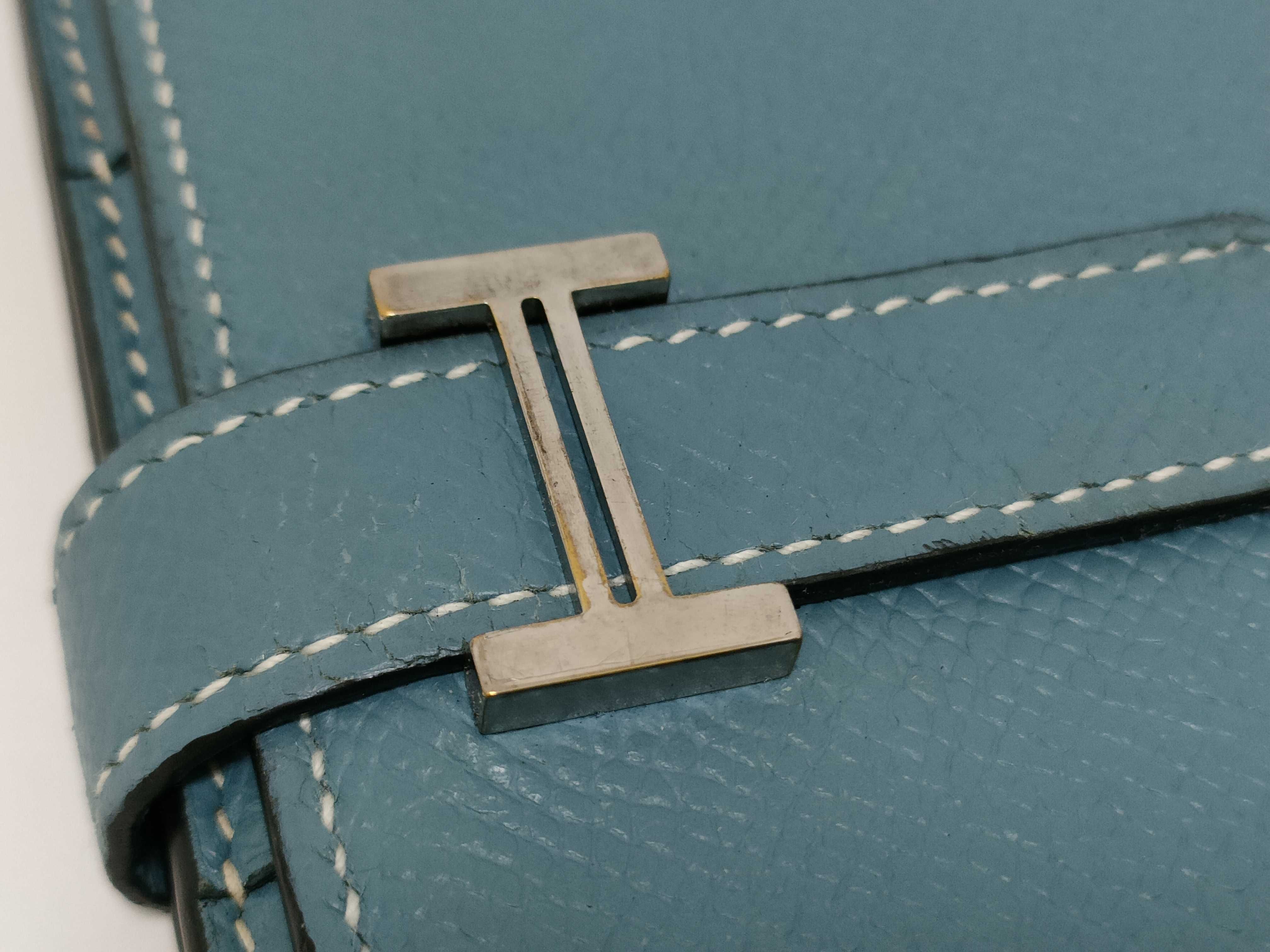 Bearn Hermes Bearn Soufflé Engraved J Silver Hardware Wallet — view 7