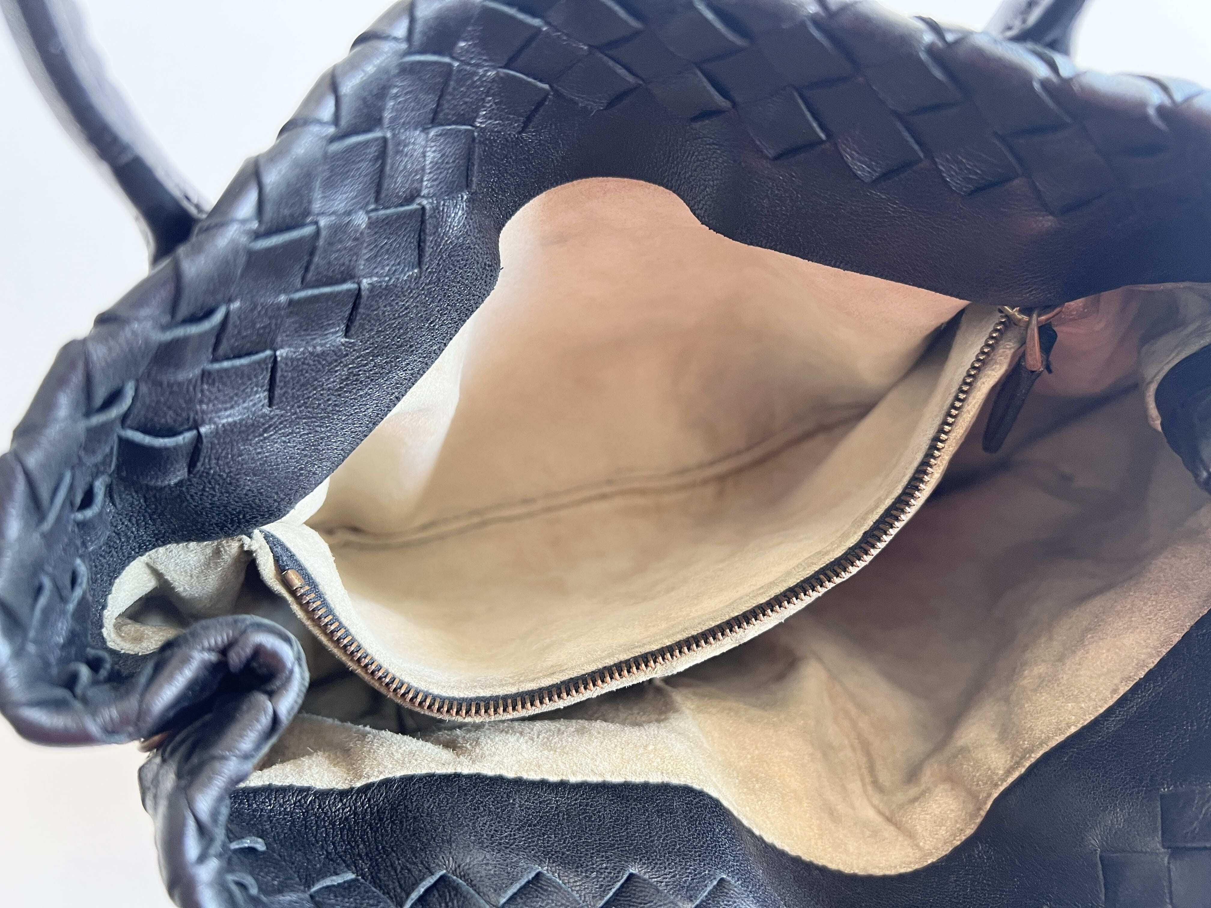 Intrecciato Leather Handbag — view 7
