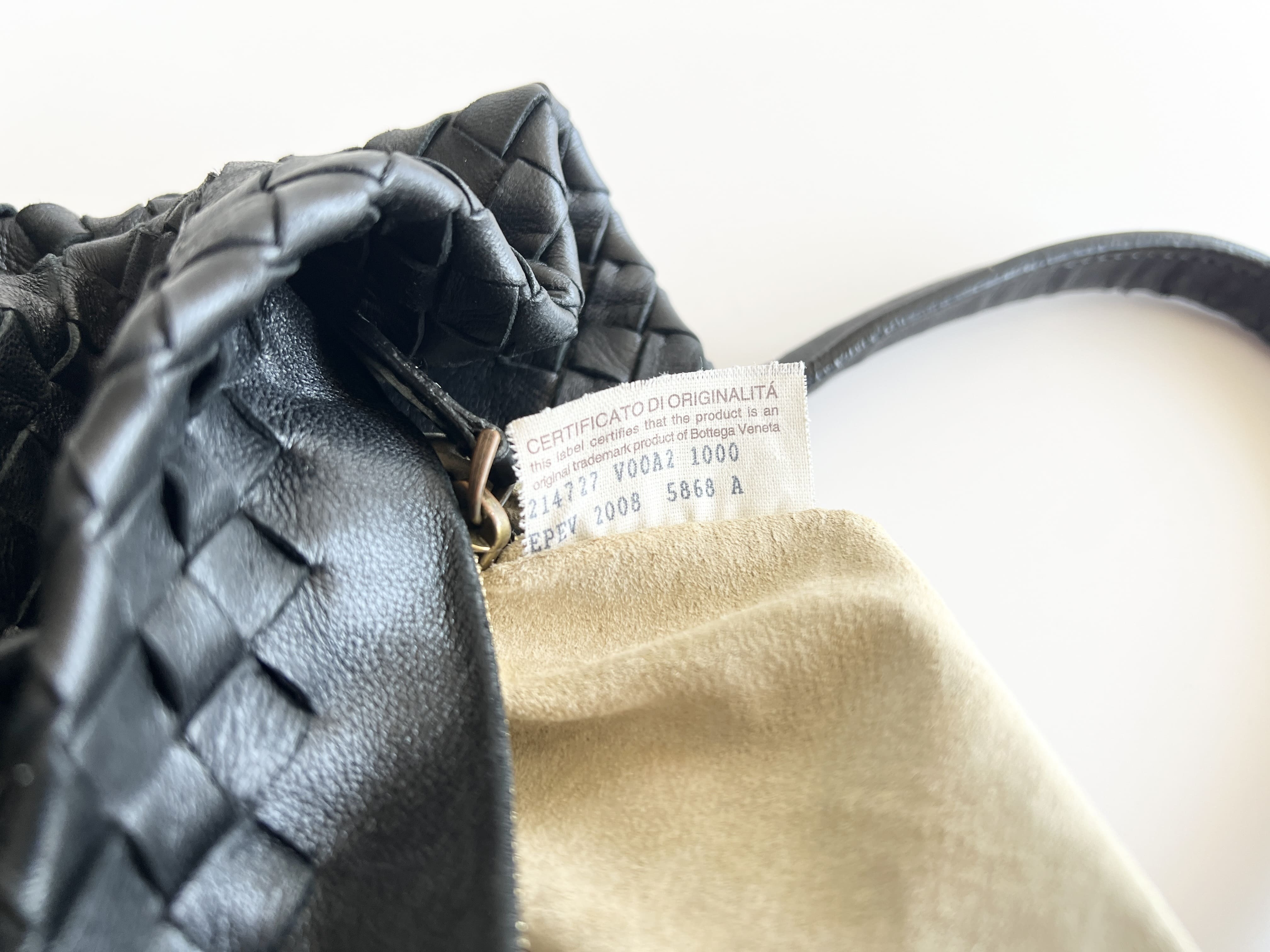Intrecciato Leather Handbag — view 8